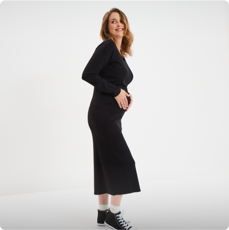 Robe longue côtelée, LH MATERNITÉ, 25,99€