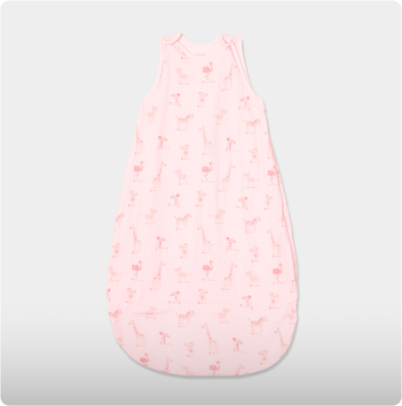 Gigoteuse ajustable gaze de coton TOG 1 rose clair bébé fille, KIMBALOO, 25,99€