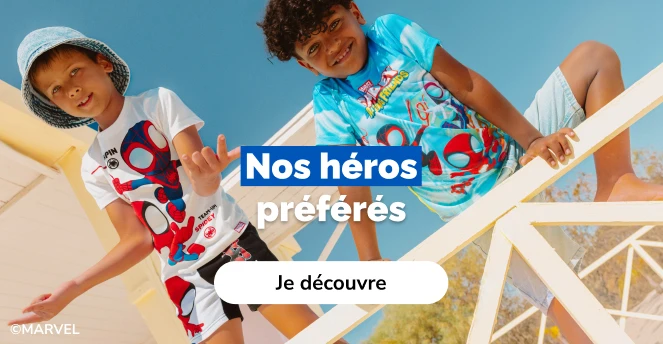 CAP & ESTIVHALLE héros préférés garçon- La Halle