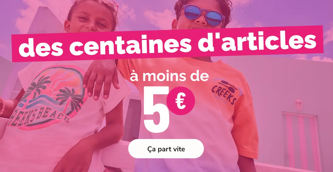 Soldes -5 € enfants - La Halle