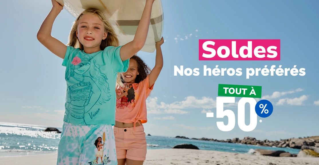 Nos héros de l’été  fille jusqu'à -70% - La Halle