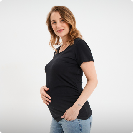 T-shirt grossesse manches courtes, LH MATERNITÉ, 9,99€