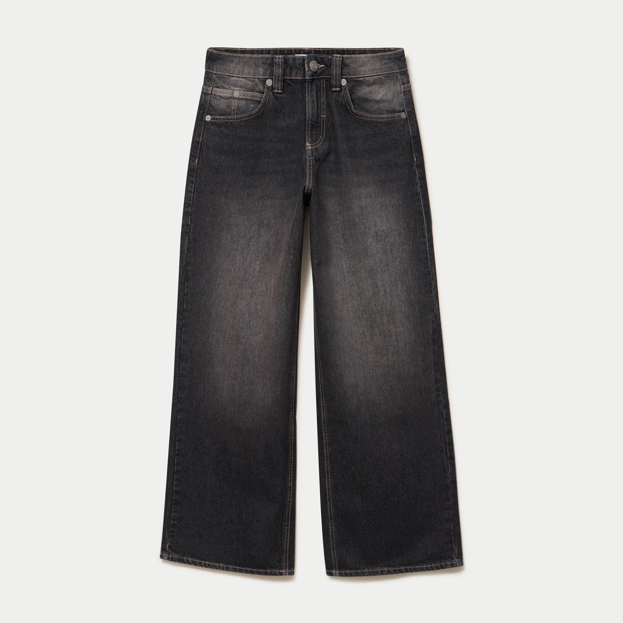 Jean Max loose taille basse denim noir