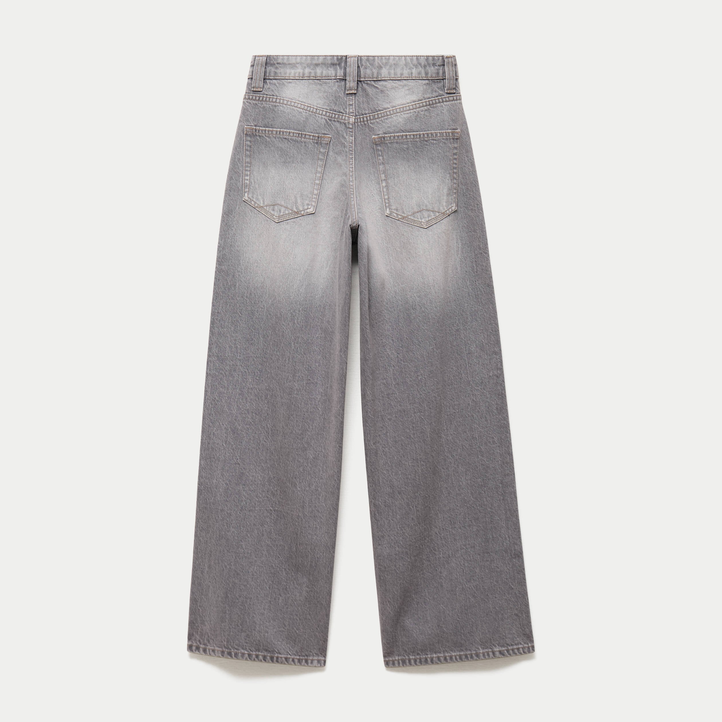 Jean Max loose taille basse denim gris