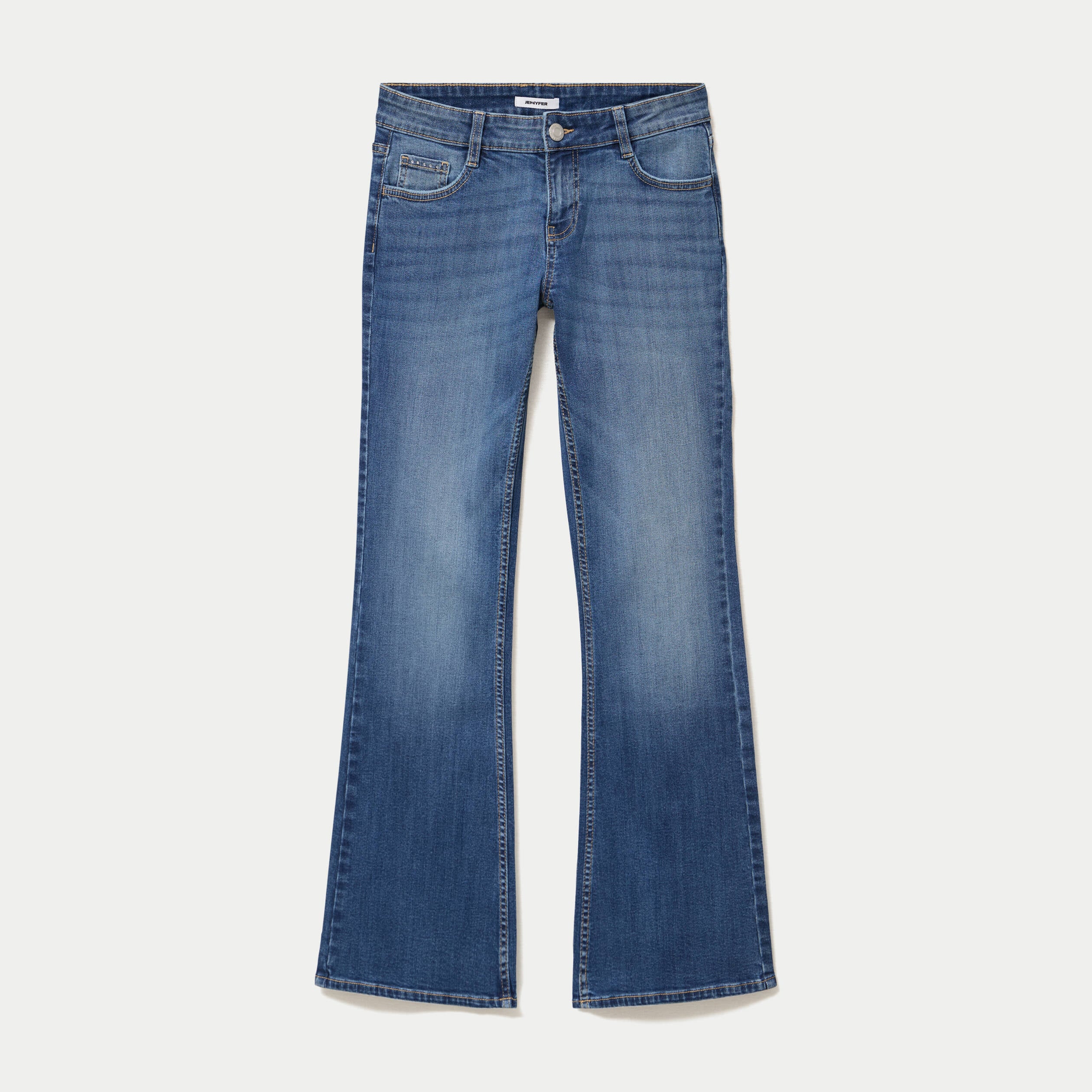 Jean Zoe bootcut taille basse denim double stone