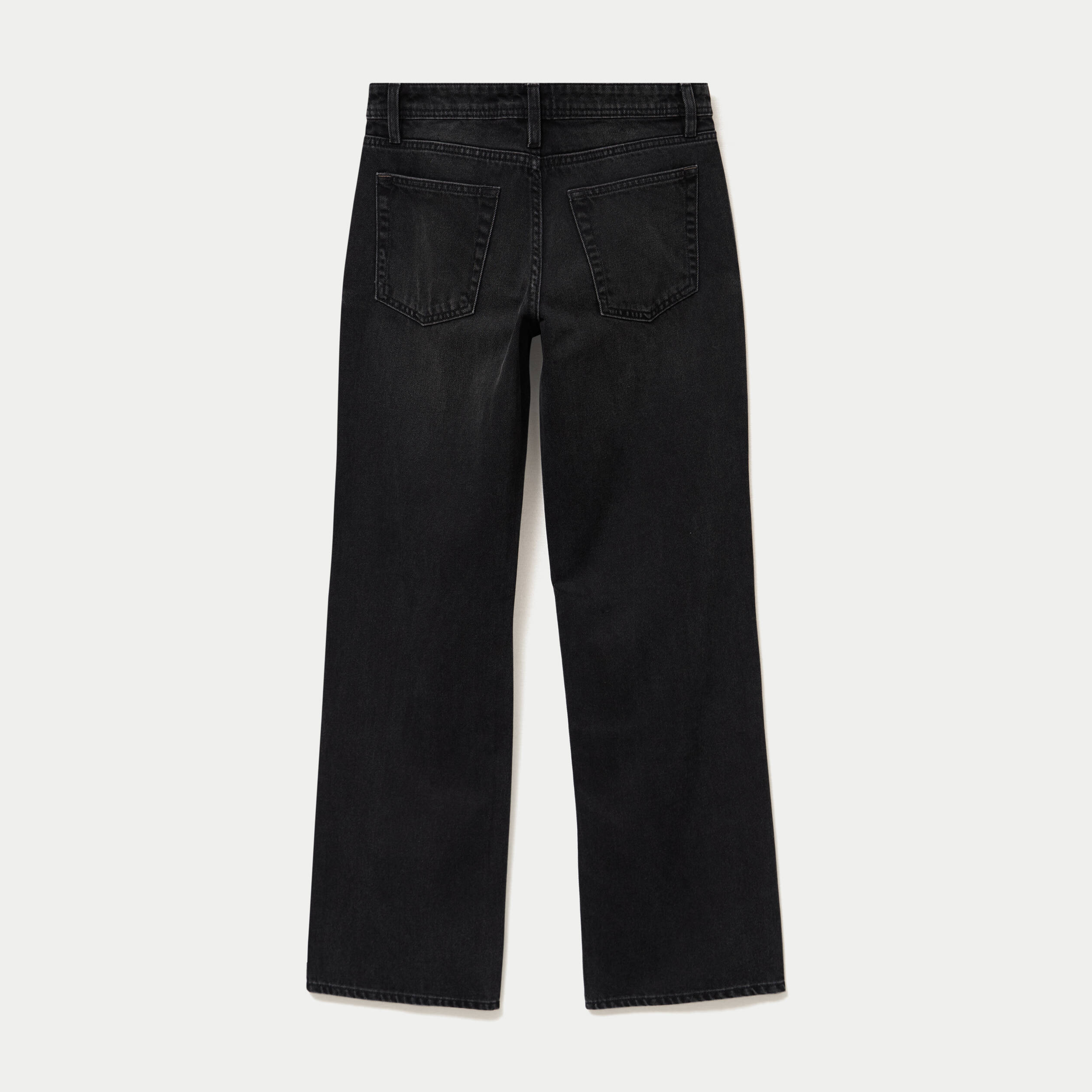 Jean Tom regular taille basse denim noir