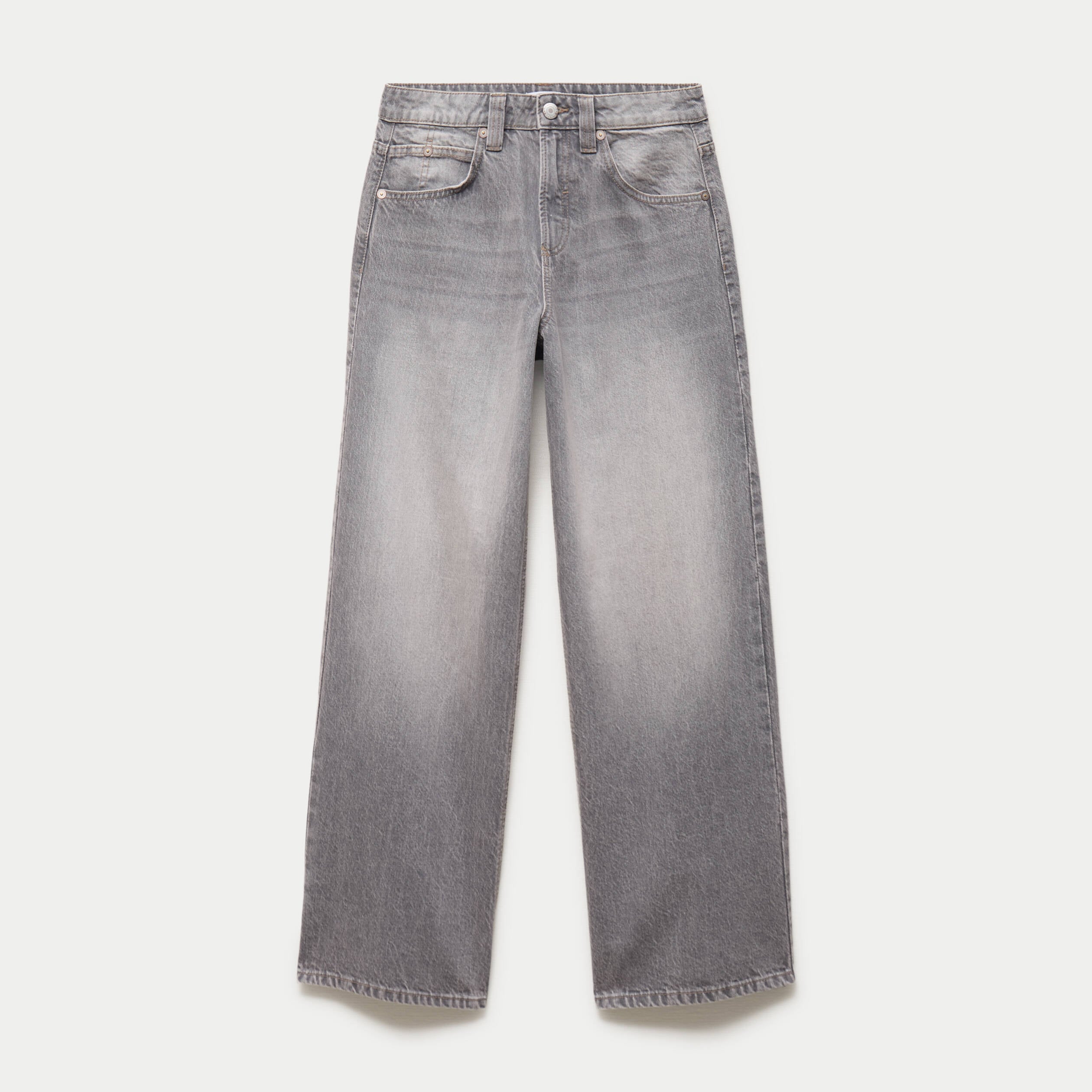 Jean Max loose taille basse denim gris