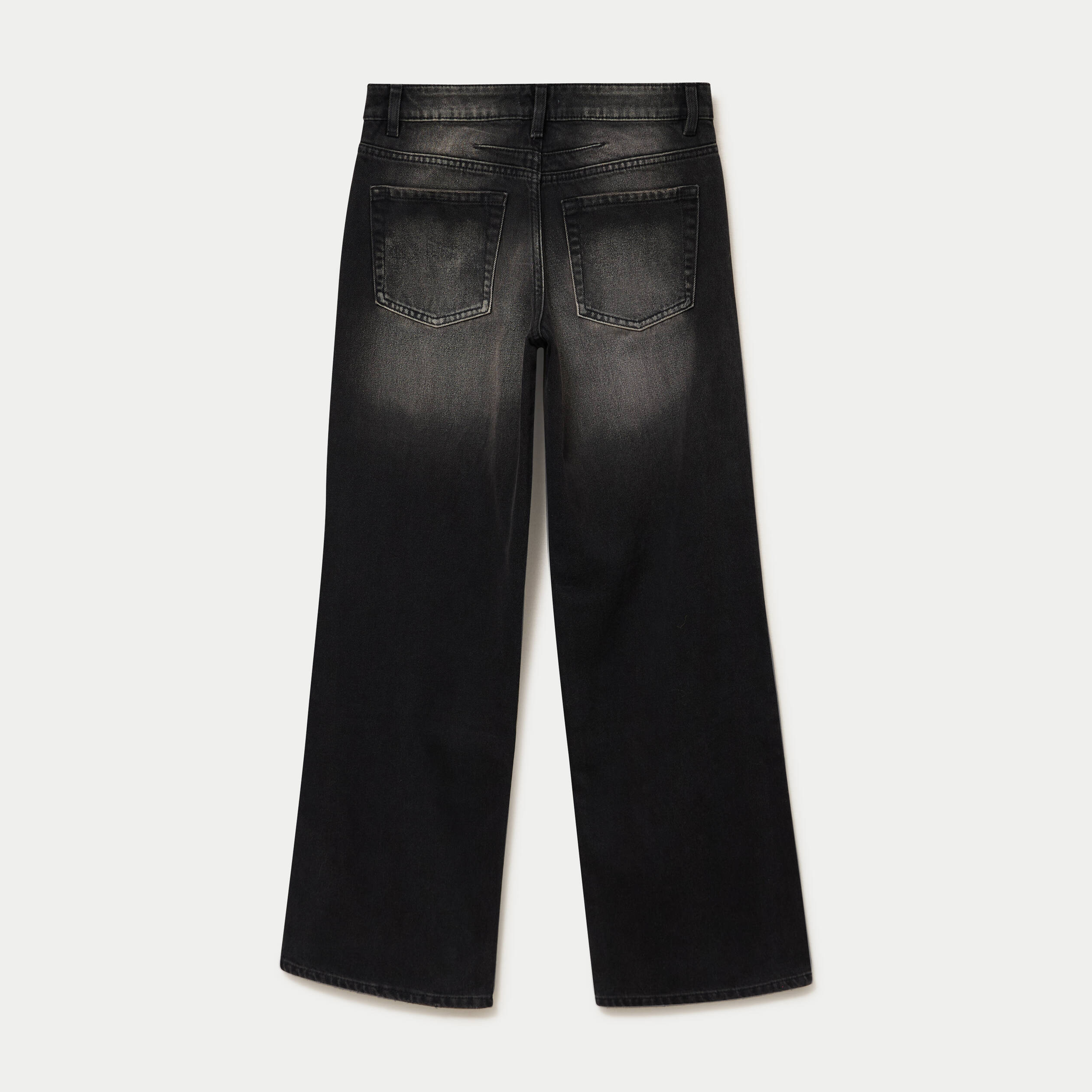 Jean Lenny wide leg taille basse denim noir