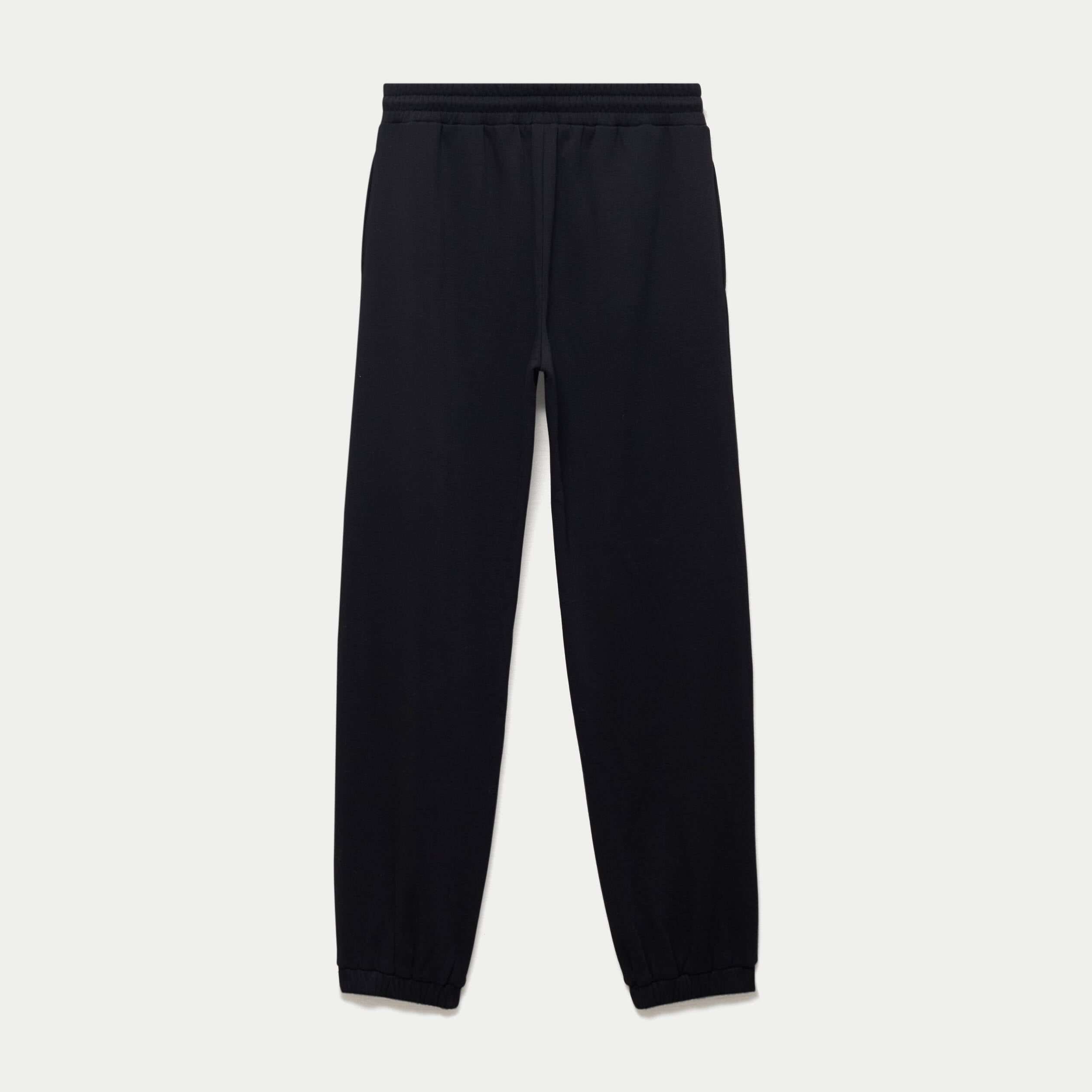 Jogging bas resserr&eacute; taille standard noir