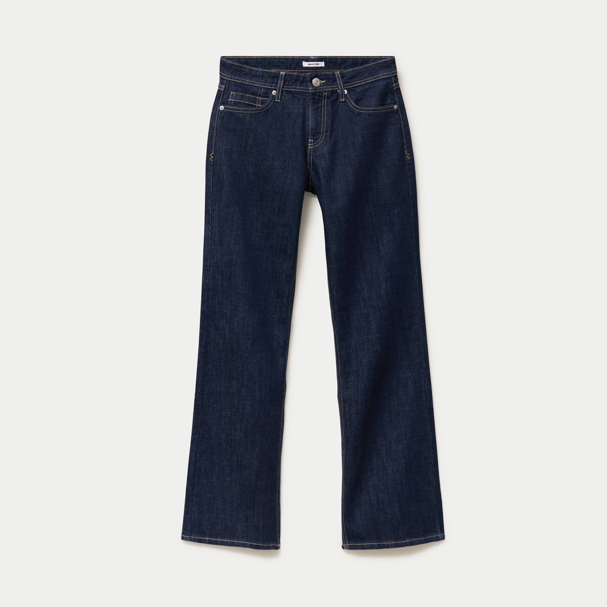 Jean Tom regular taille basse denim brut