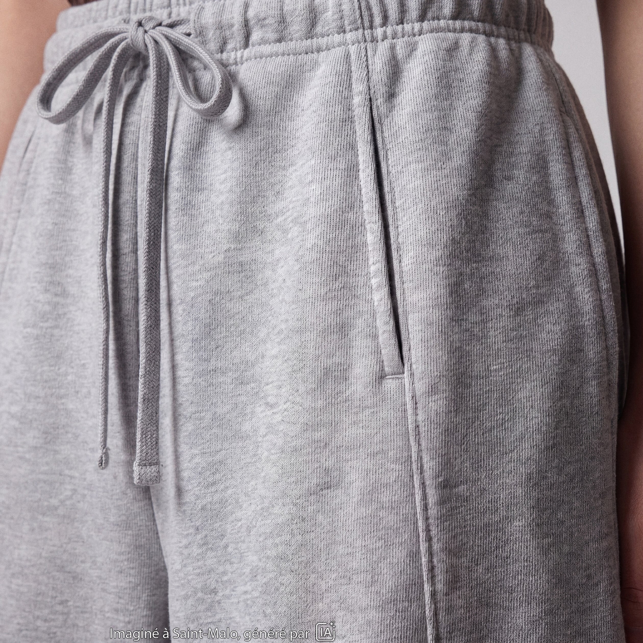 Jogging coupe ample taille standard gris clair