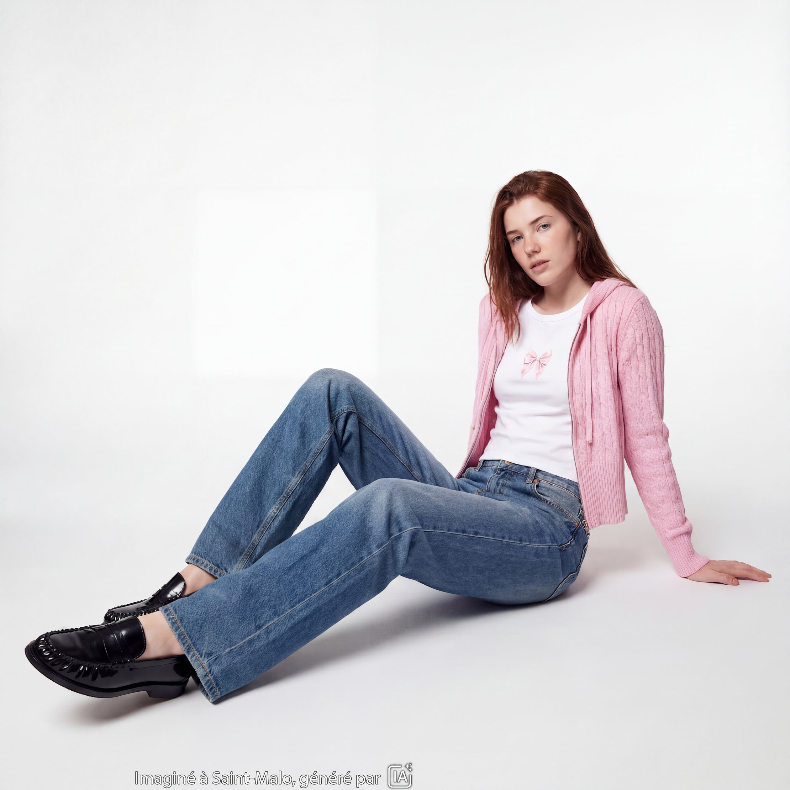 Jean Sam regular taille standard denim double stone