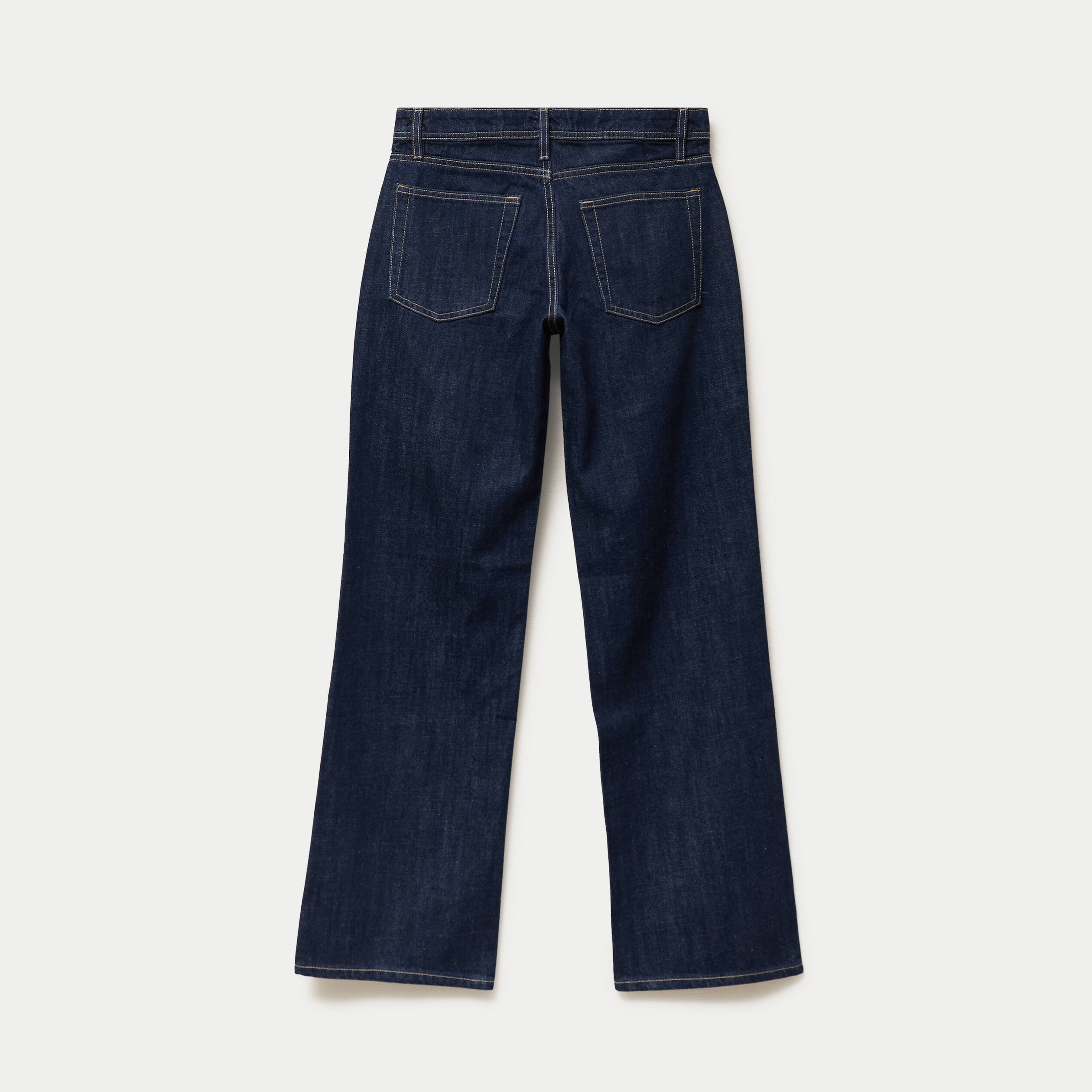 Jean Tom regular taille basse denim brut