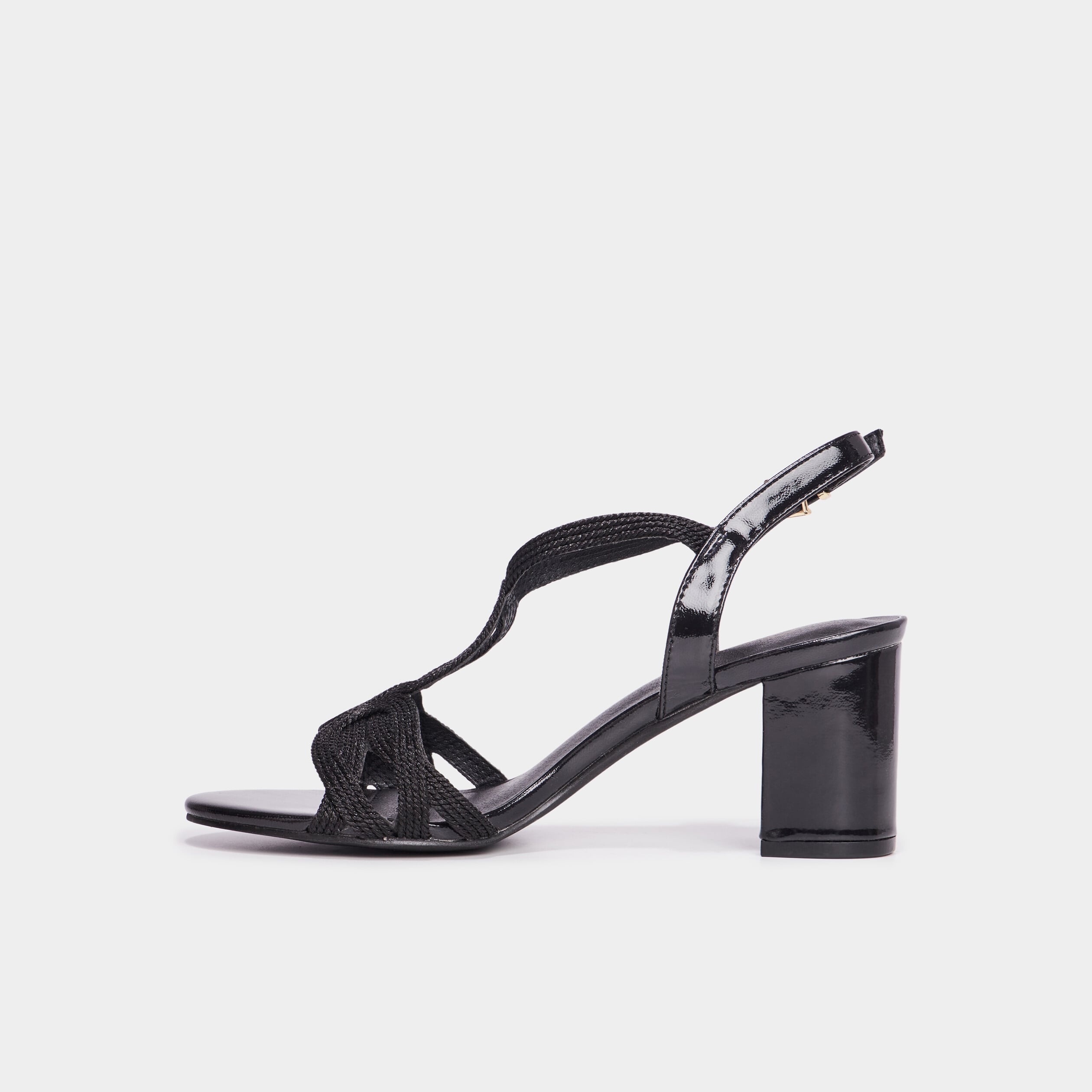 Sandales &agrave; talons Mosquitos noir femme