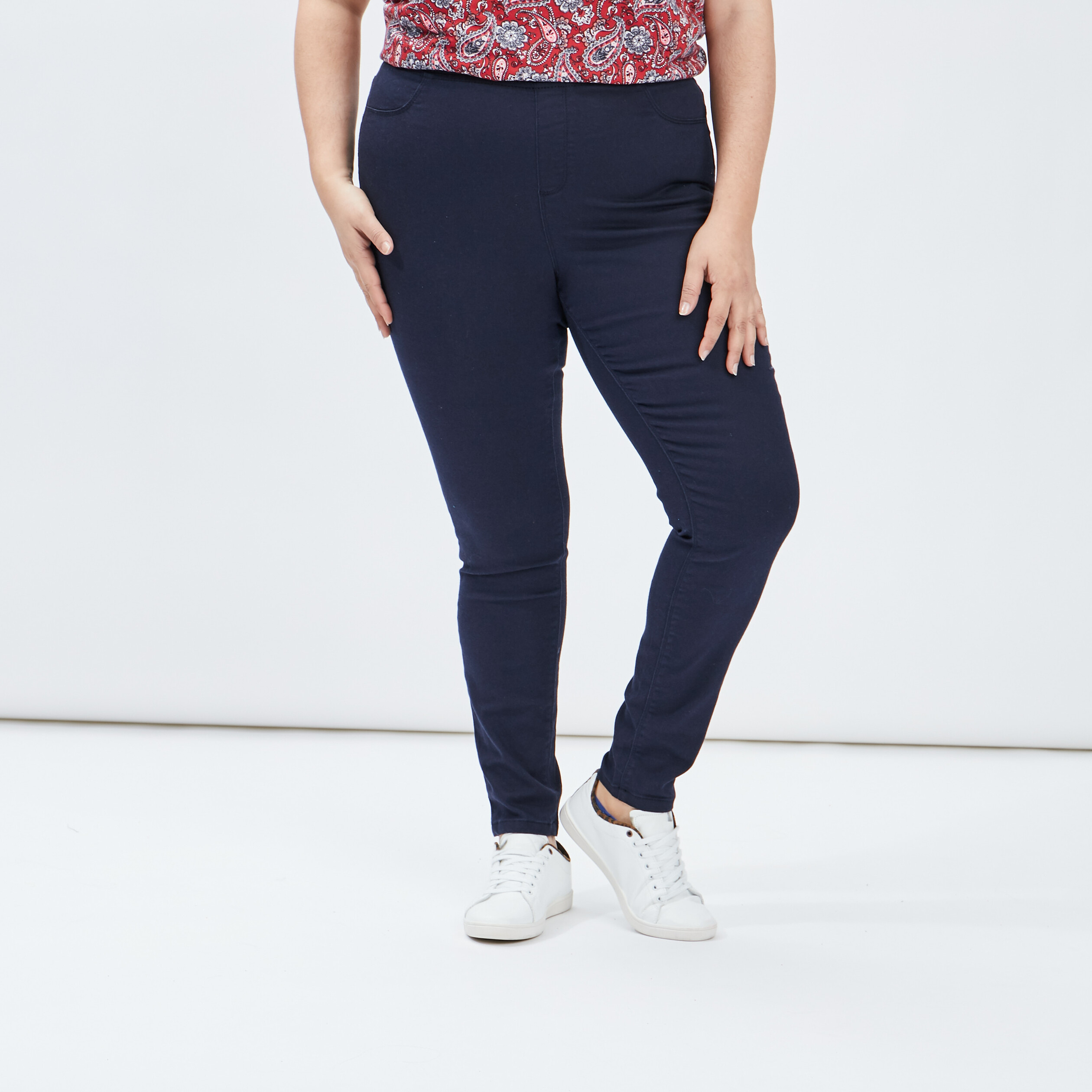 jeggings bleu marine femmegt Jeggings bleu marine femme grande taille