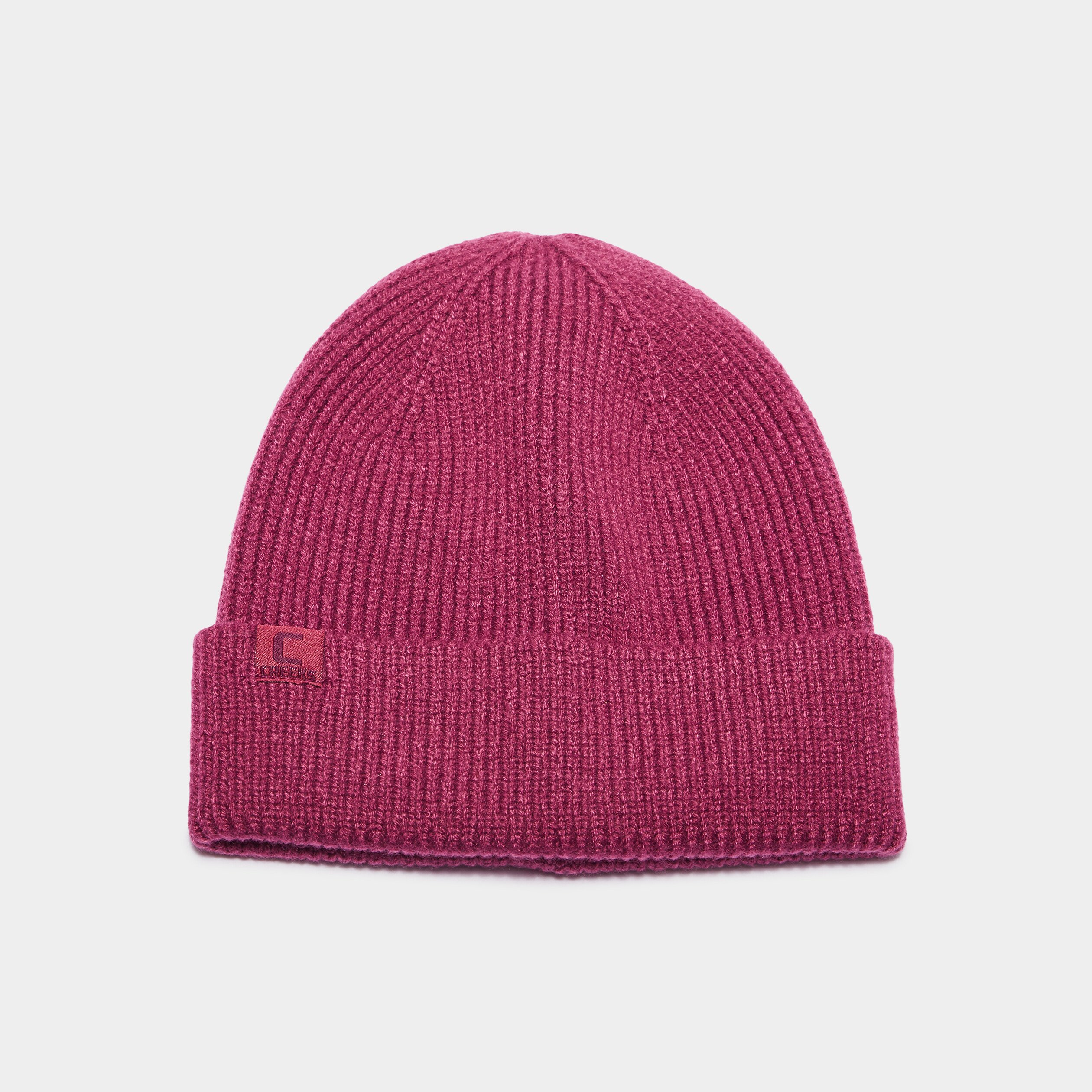 bonnet tricote avec bord a revers creeks prune femme Bonnet tricoté avec bord à revers Creeks prune femme