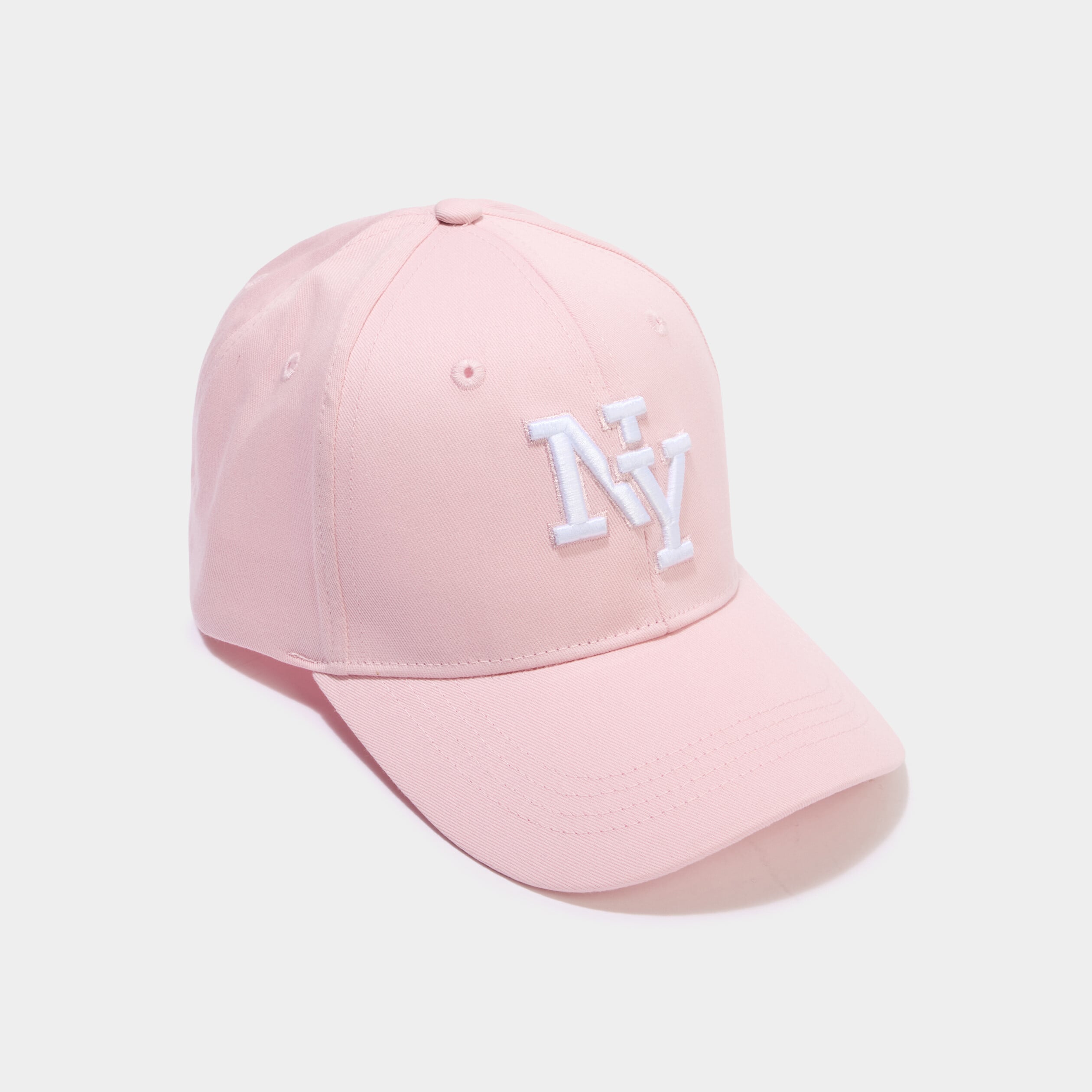 Casquette brod&eacute;e coton rose femme
