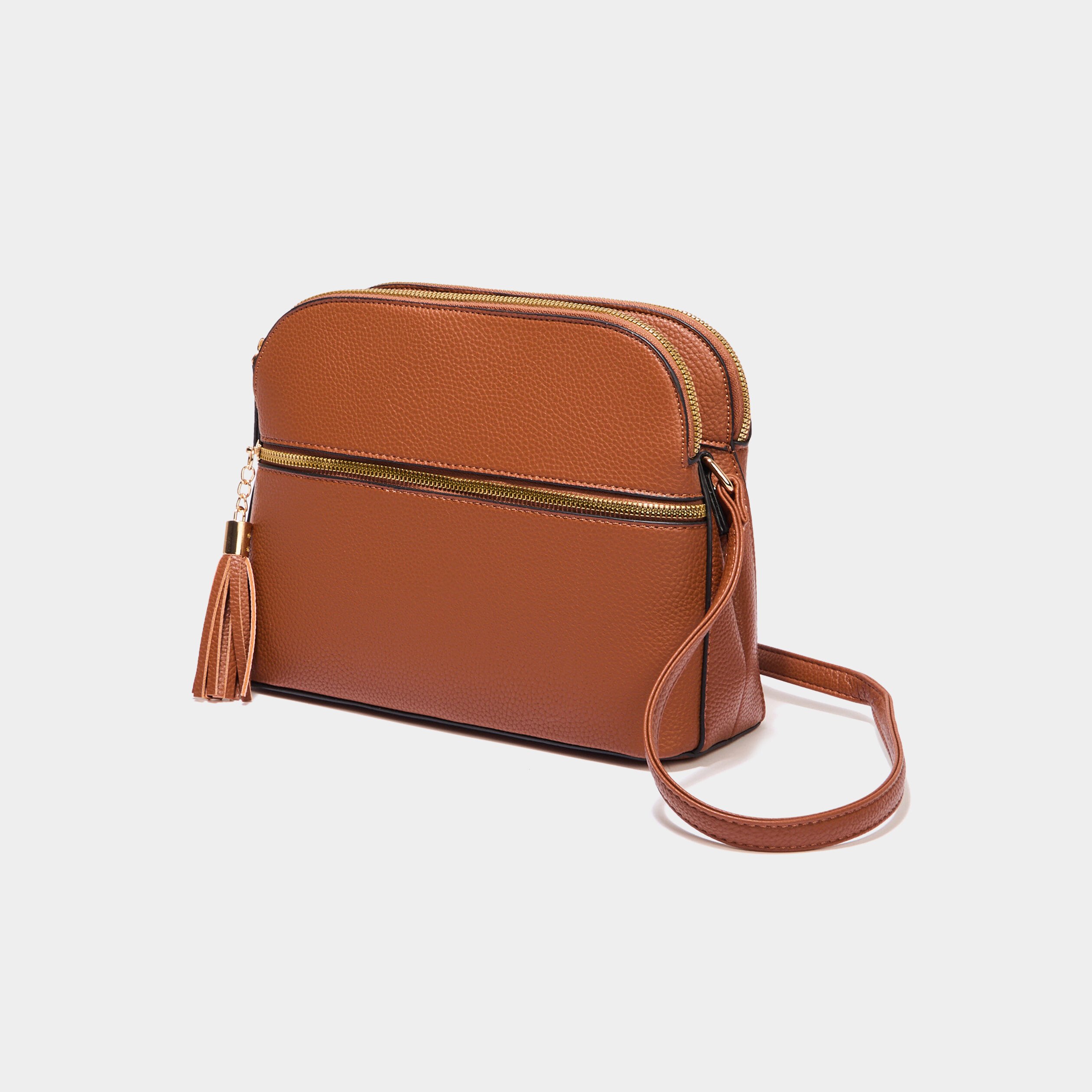sac en bandouliere marron cognac femme Sac en bandoulière marron cognac femme