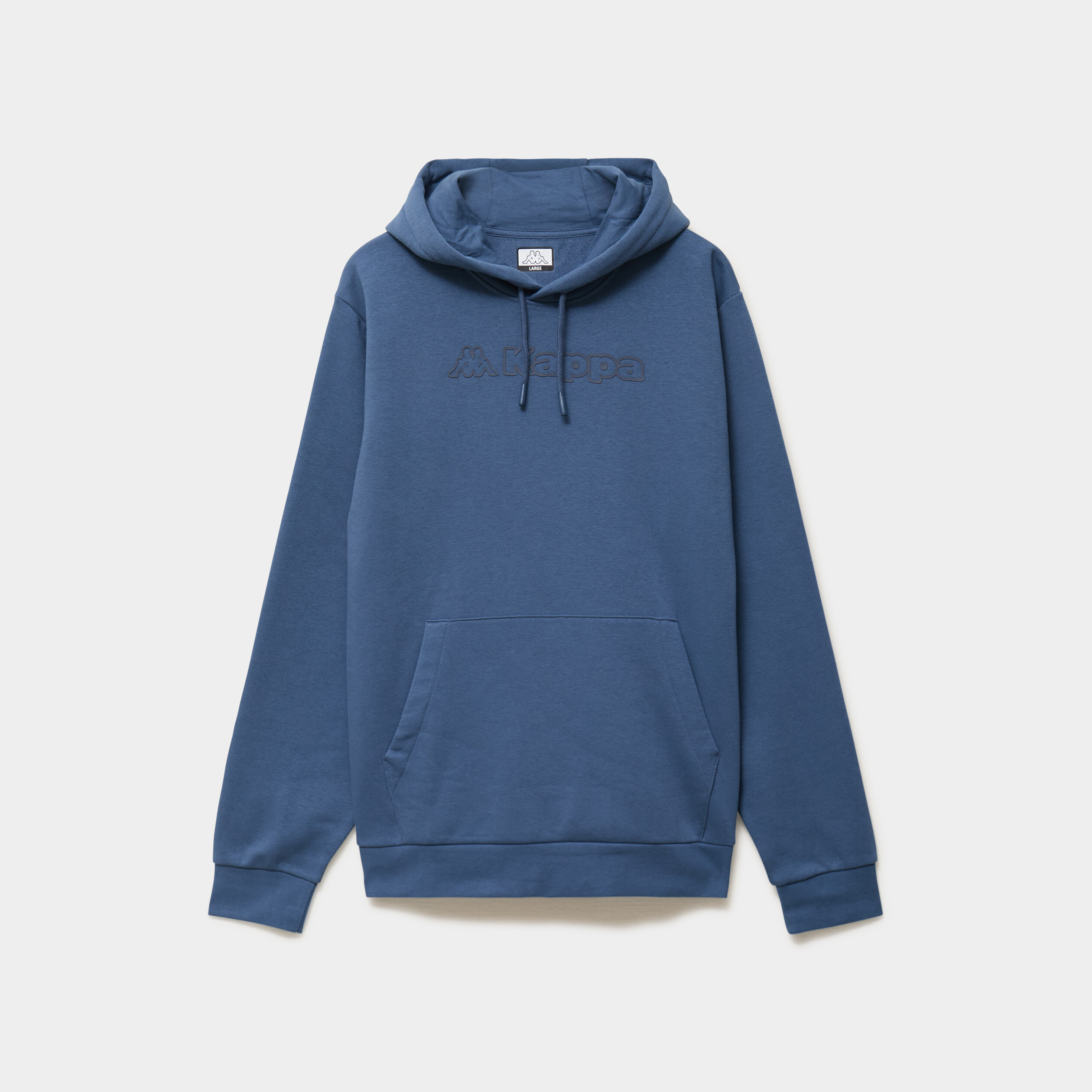 Sweat hoodie 1 poche Kappa bleu gris homme