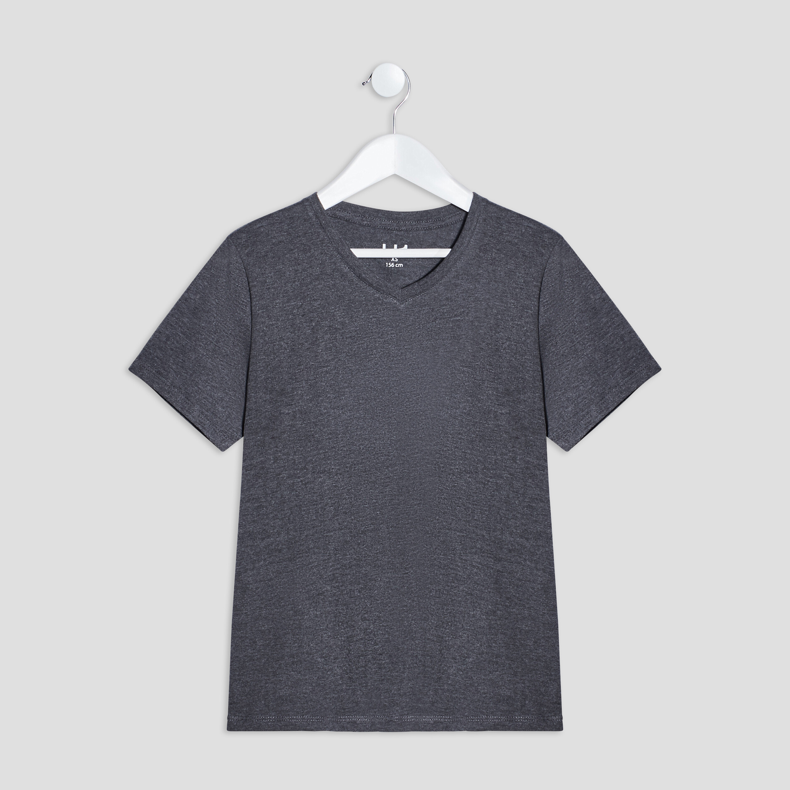 t shirt manches courtes gris fonce homme T-shirt manches courtes gris foncé homme