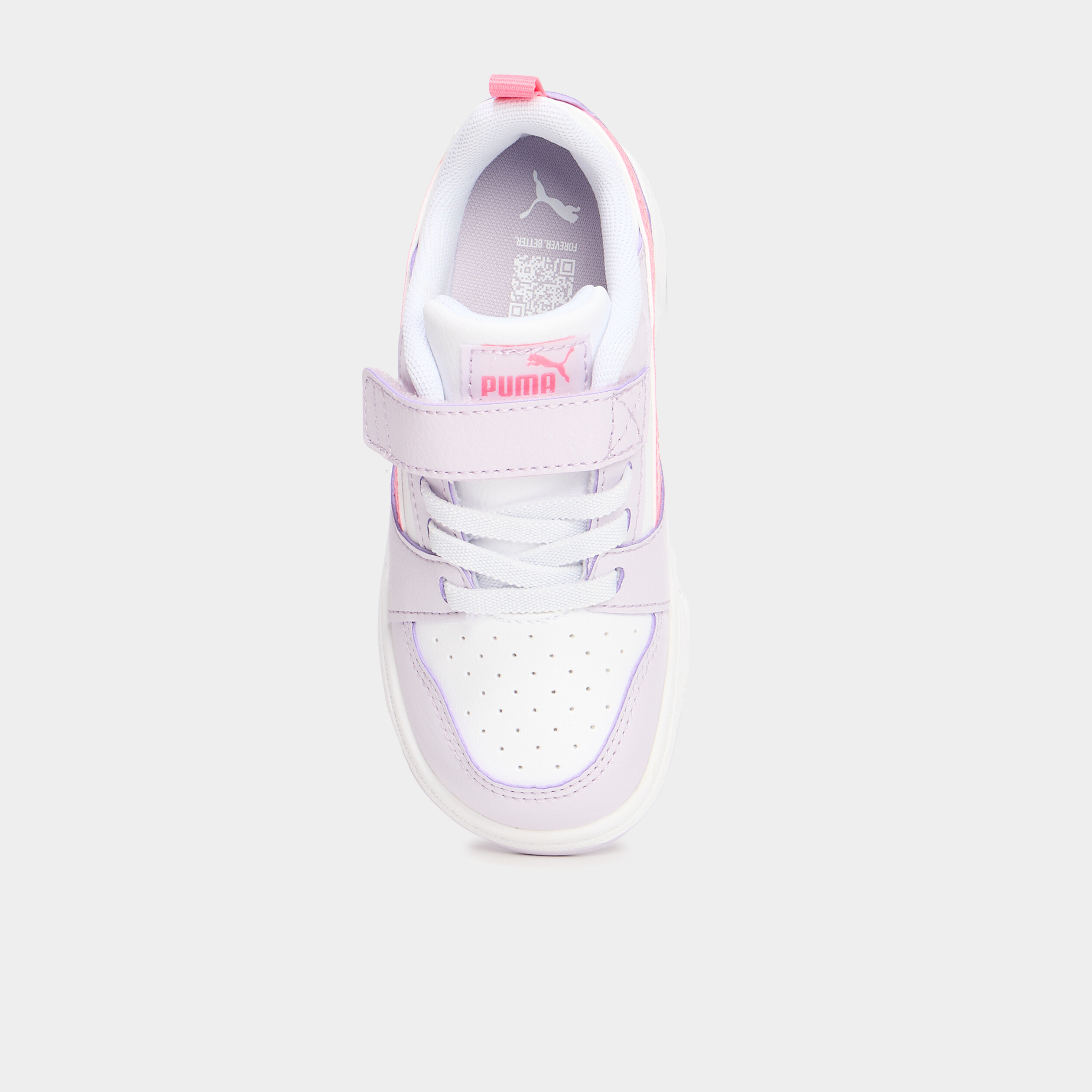 Sneakers &agrave; lacets Puma Rebound V6 rose fushia fille