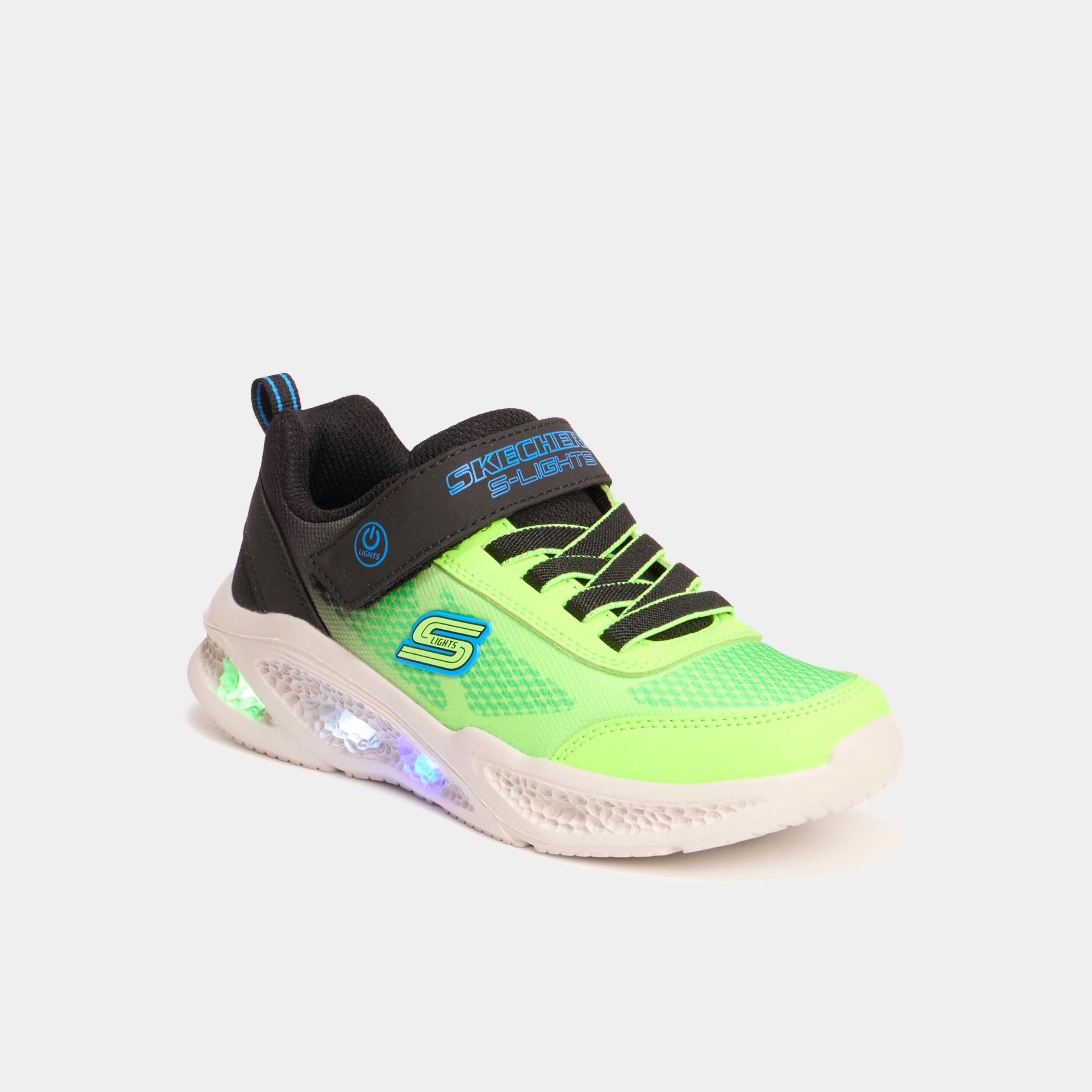 baskets running semelles lumineuses vert fluo garcon Baskets running semelles lumineuses vert fluo garçon