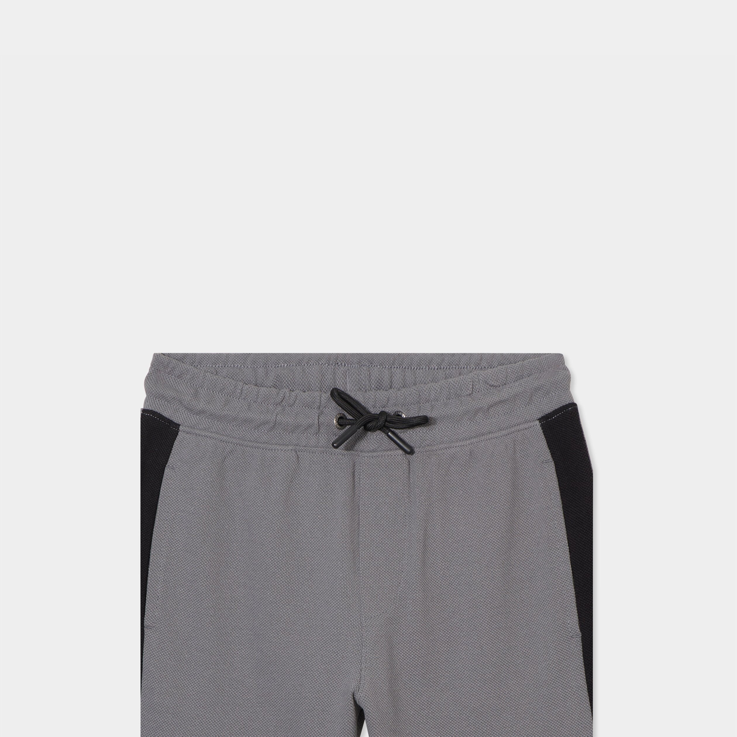 Bermuda de jogging regular coton gris foncé garçon
