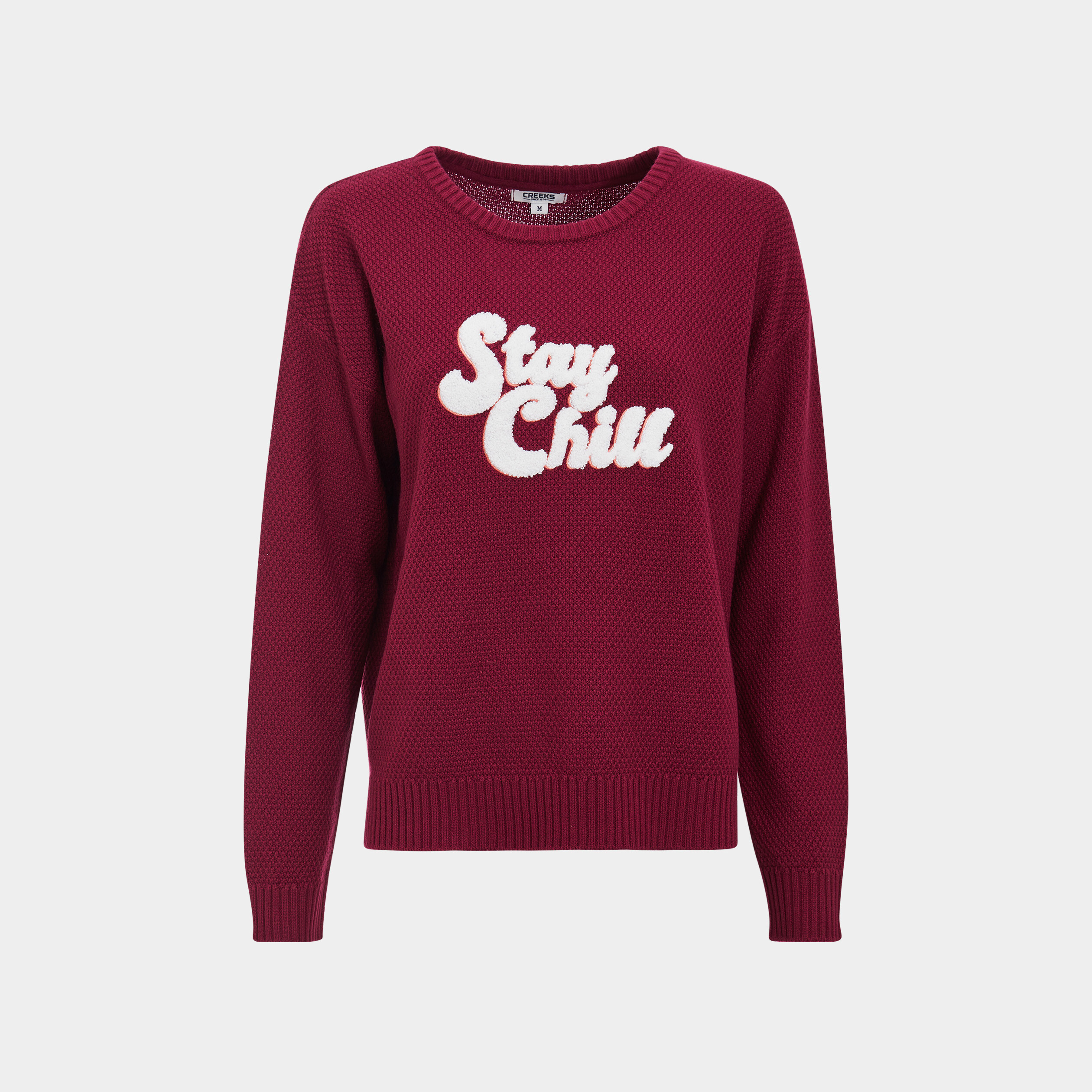 pull col rond bordeaux femme Pull col rond bordeaux femme