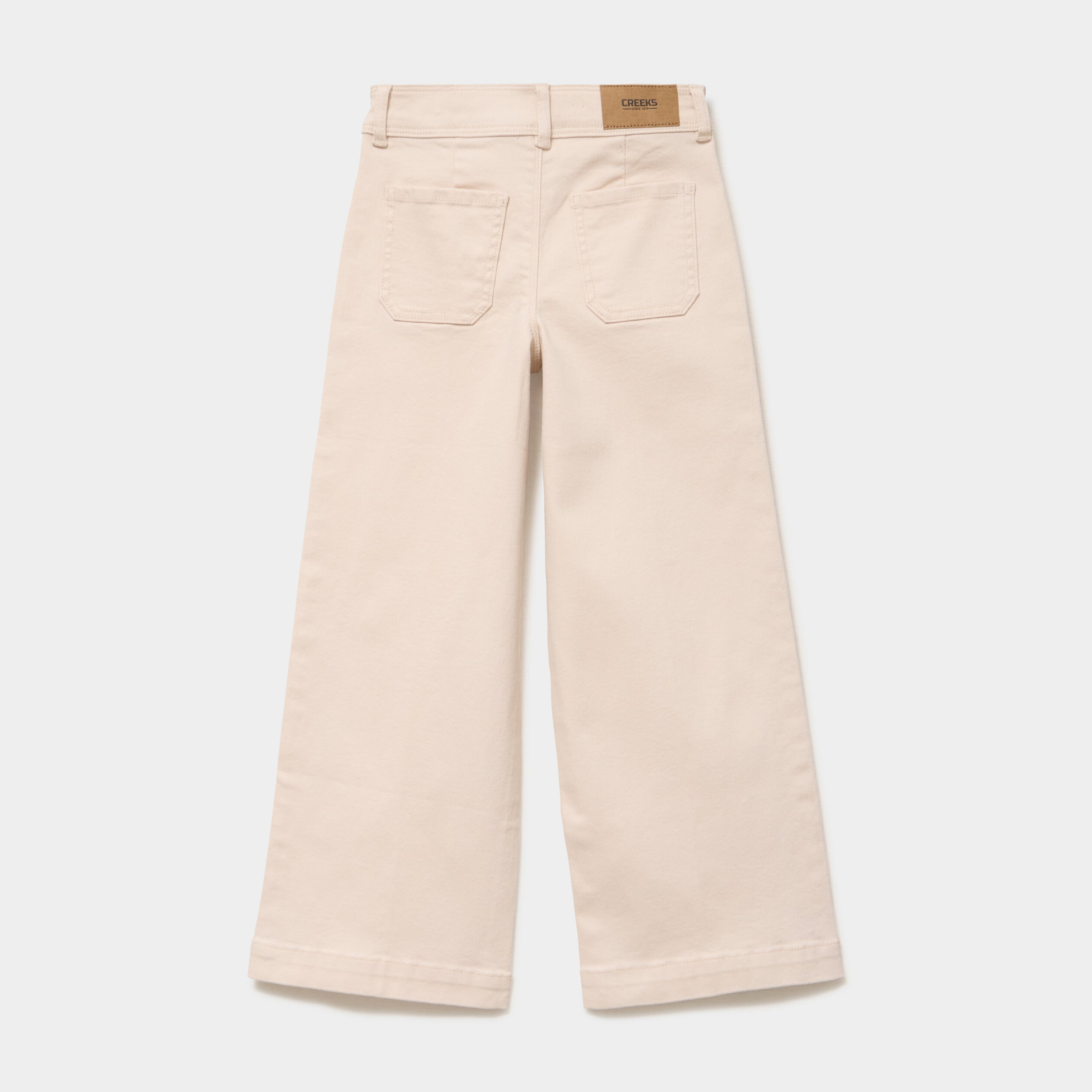 Pantalon large 7/8&egrave;me sable fille