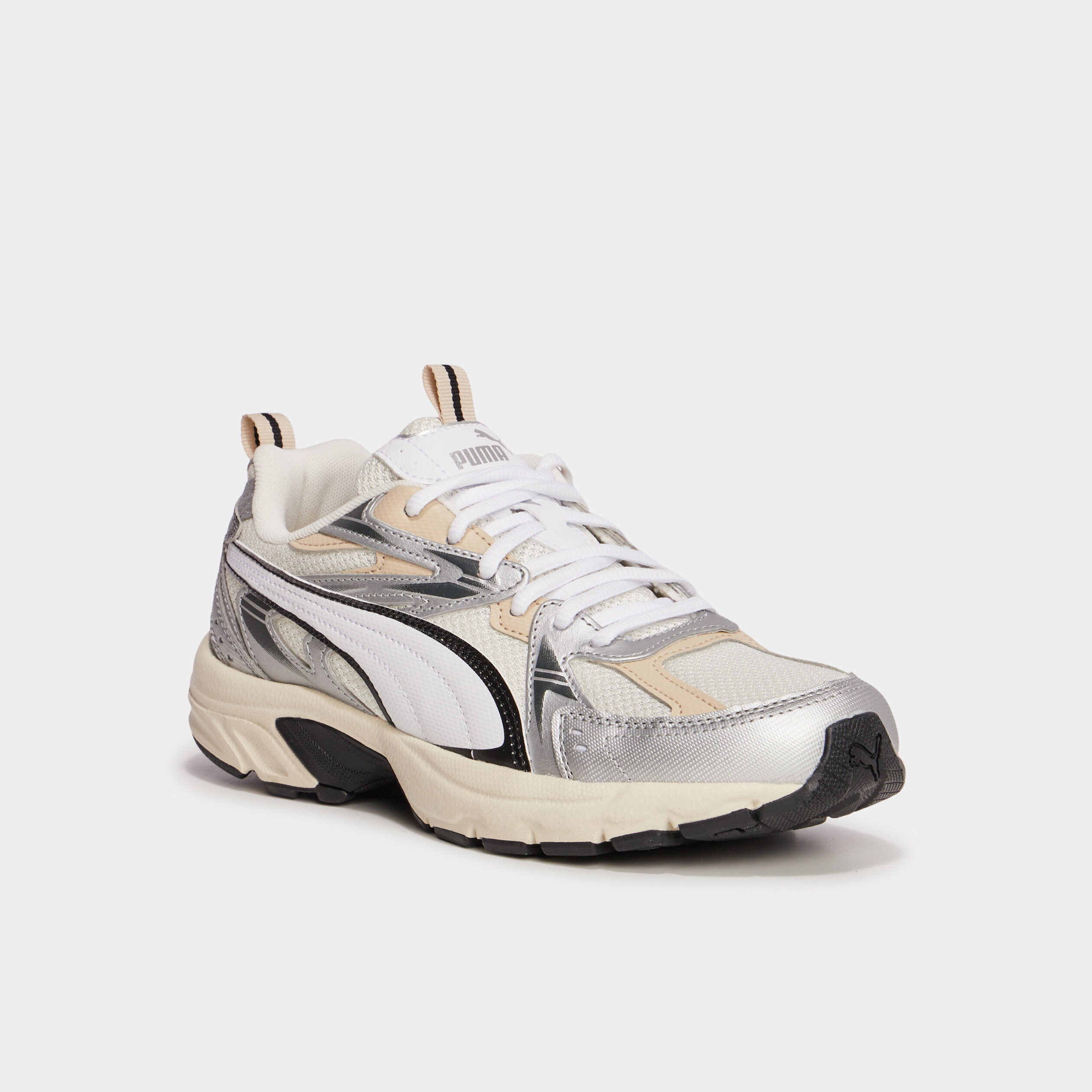 Baskets running Puma Milenio Tech gris argent femme