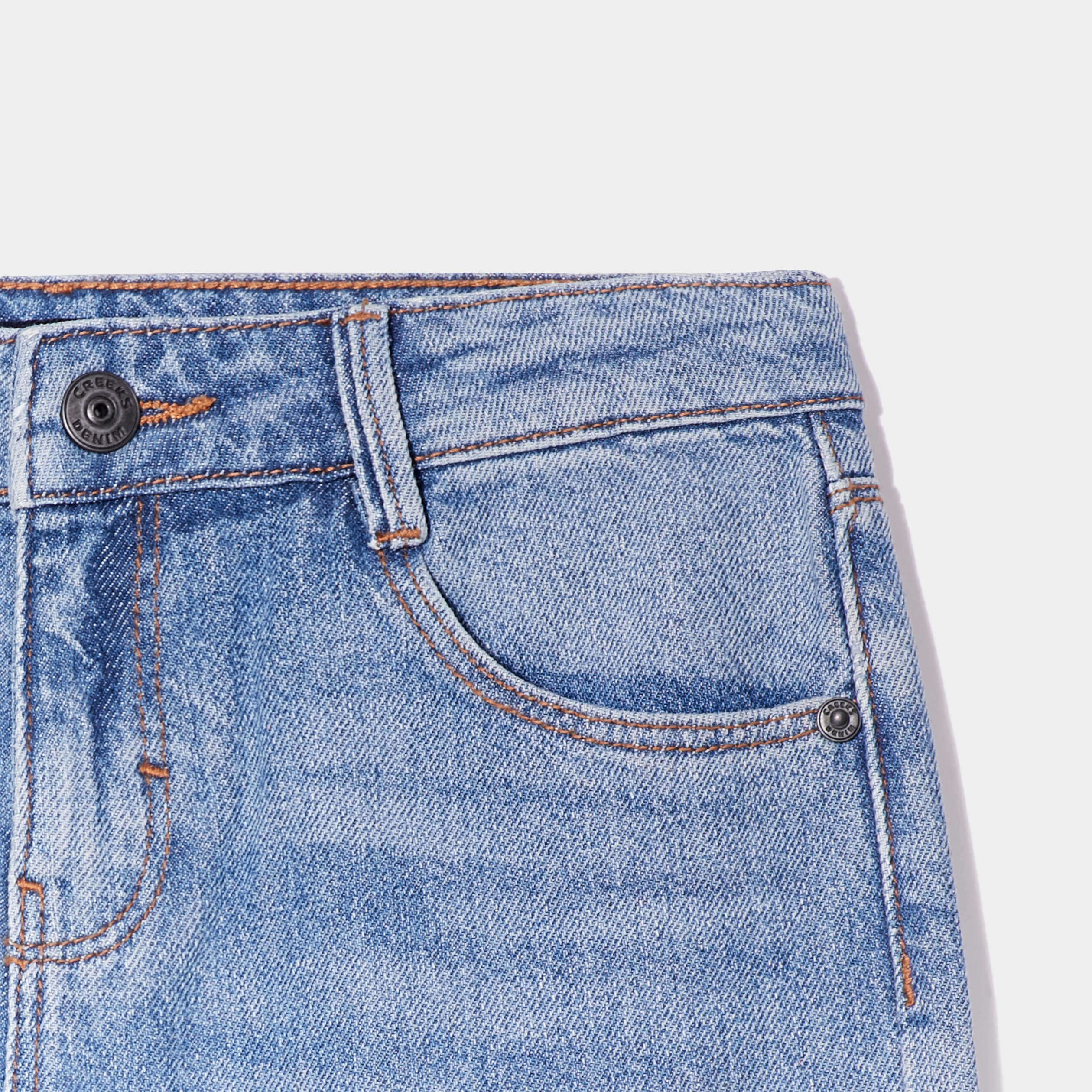 jeans wide leg 78eme denim double stone fille Jeans wide leg 7/8ème denim double stone fille