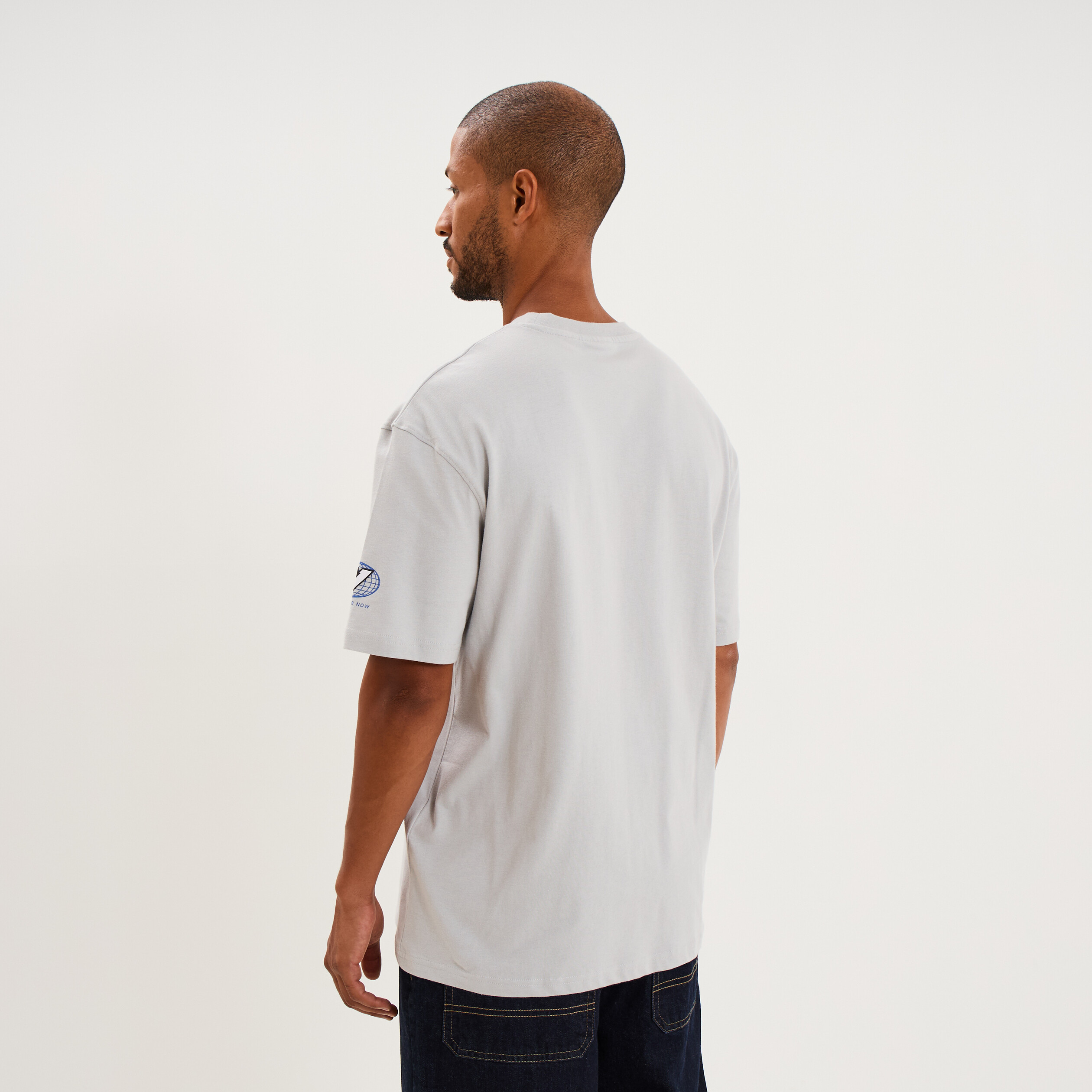 T-shirt relax coton Williams F1 gris clair homme
