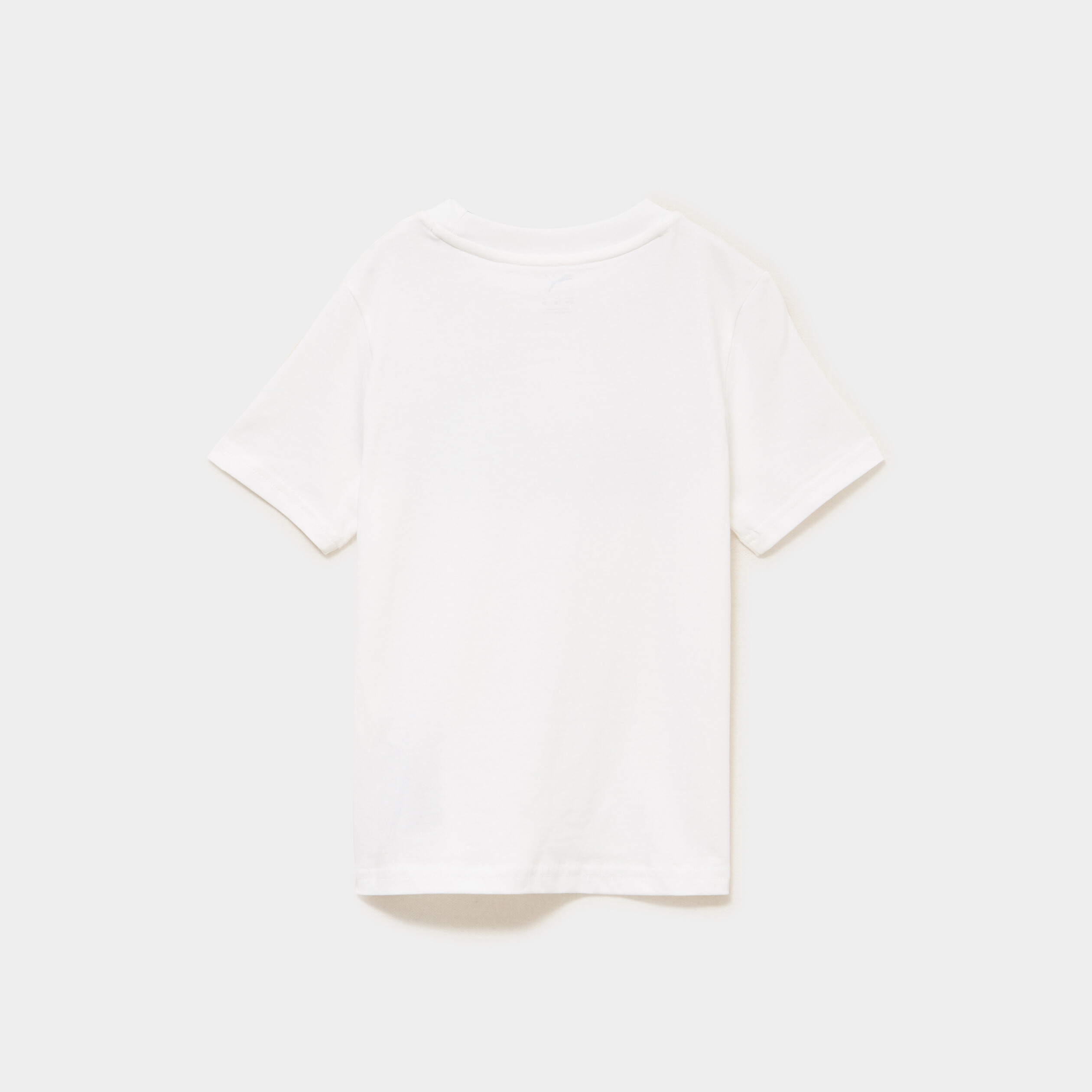 T-shirt manches courtes coton Puma blanc gar&ccedil;on
