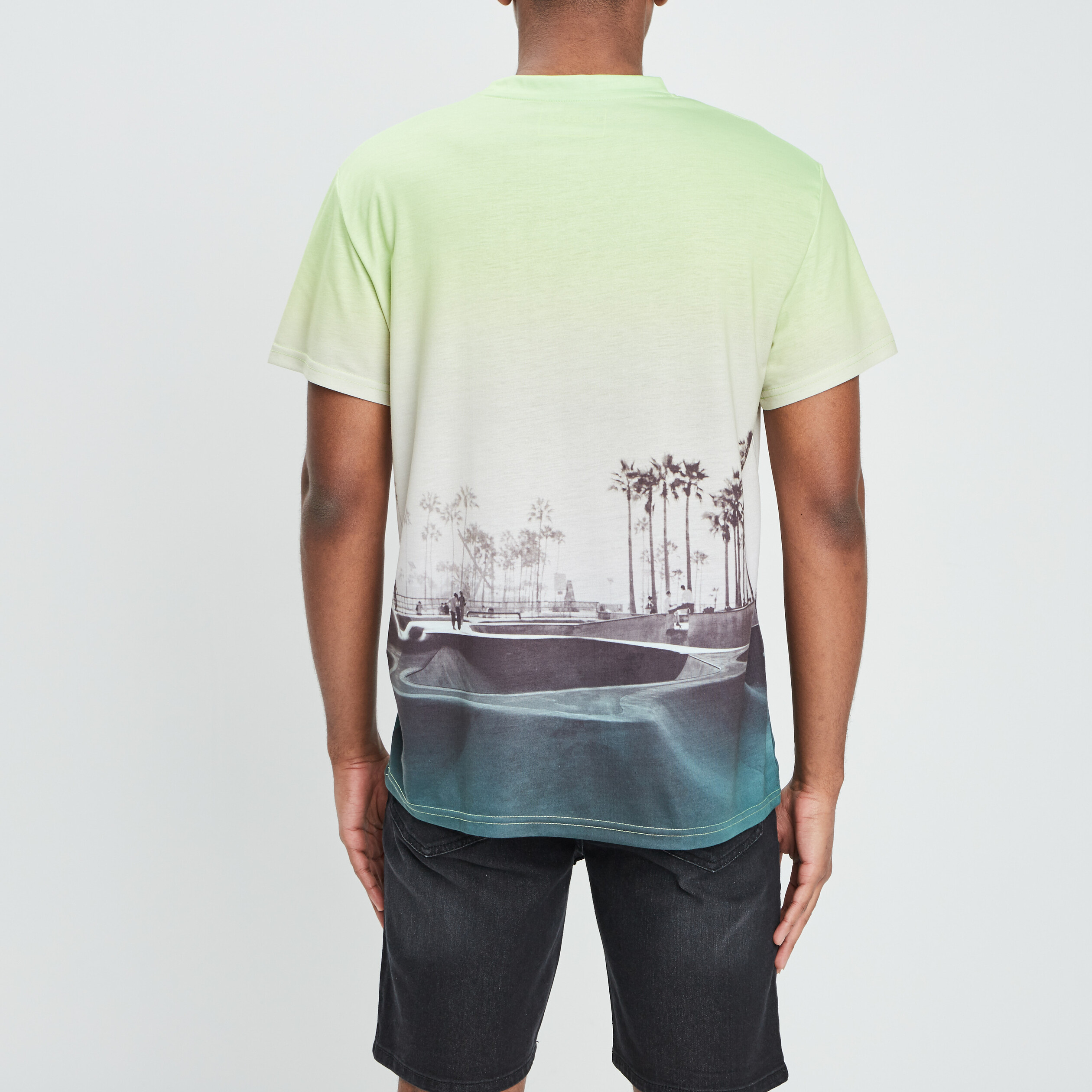 T-shirt manches courtes bleu homme