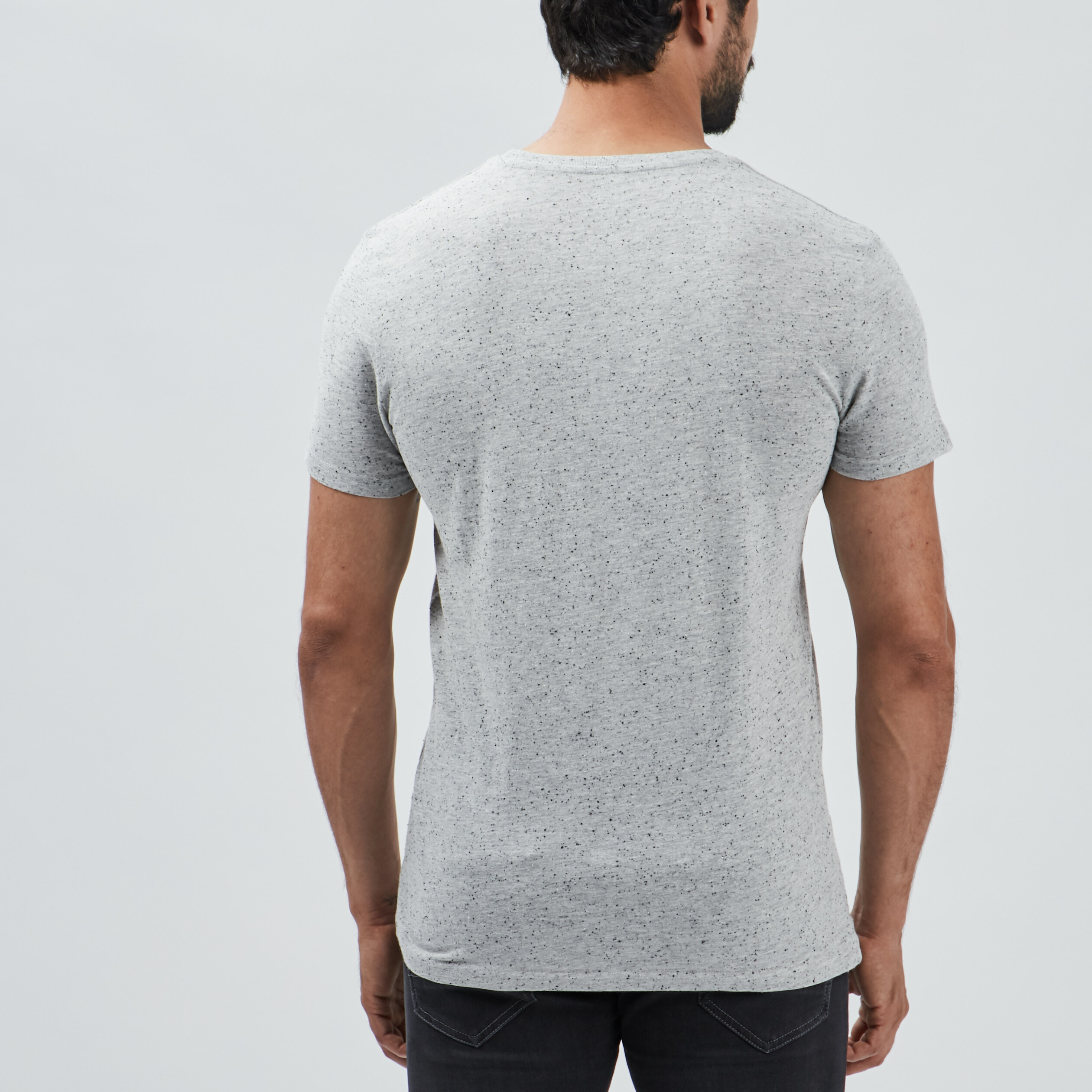 T-shirt manches courtes ivoire homme