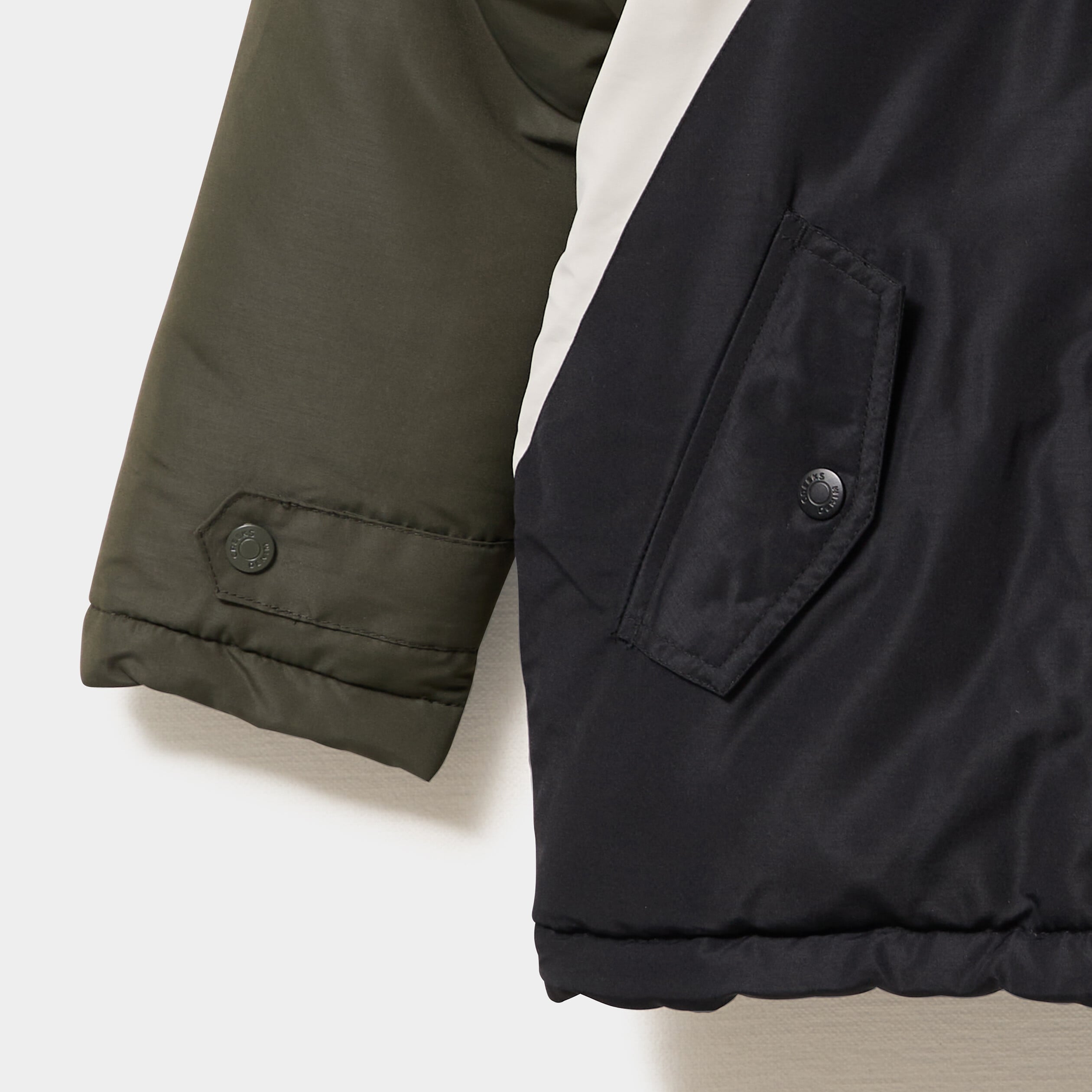 Parka 3-en-1 &agrave; capuche fausse fourrure vert kaki gar&ccedil;on