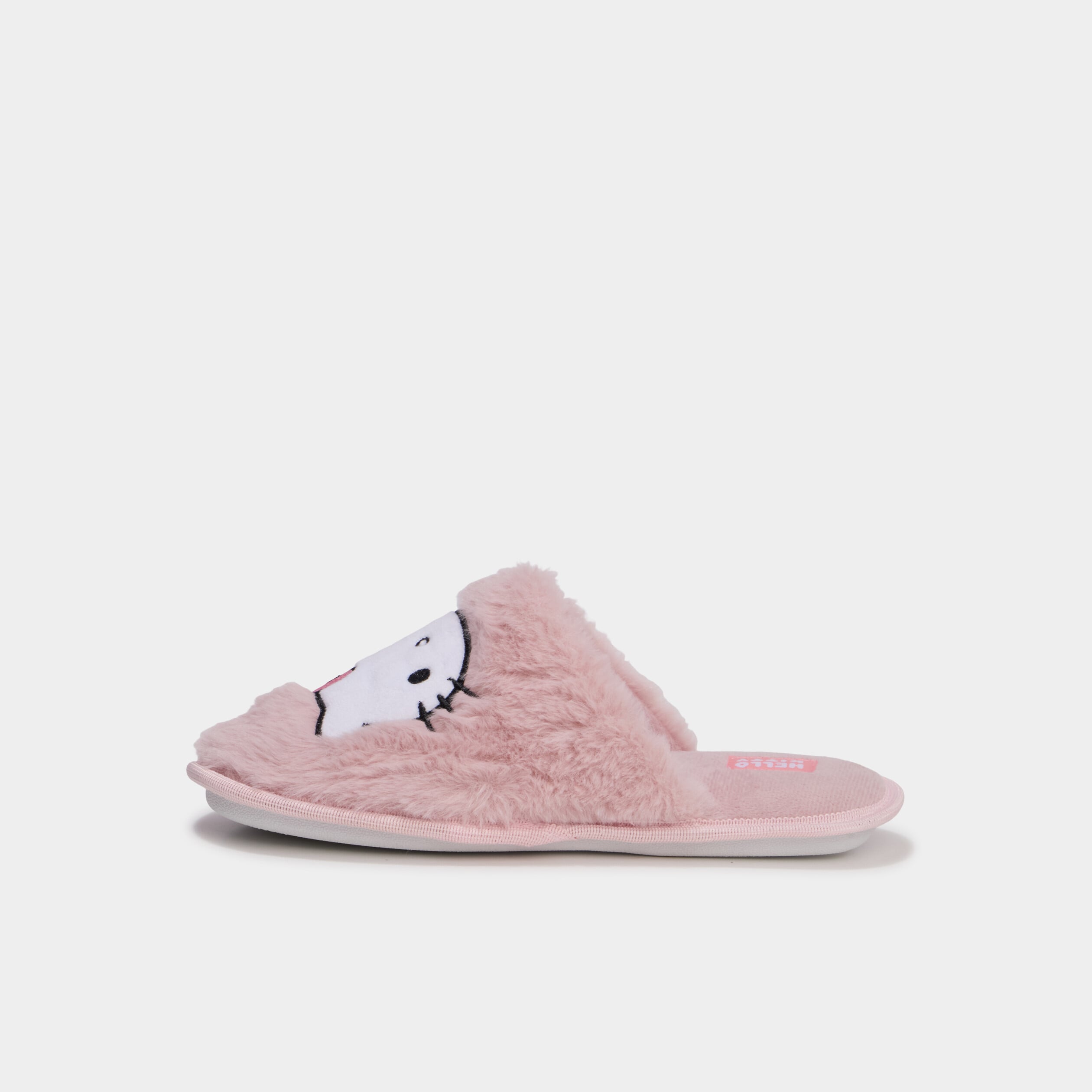 Chaussons fausse fourrure Hello Kitty rose femme