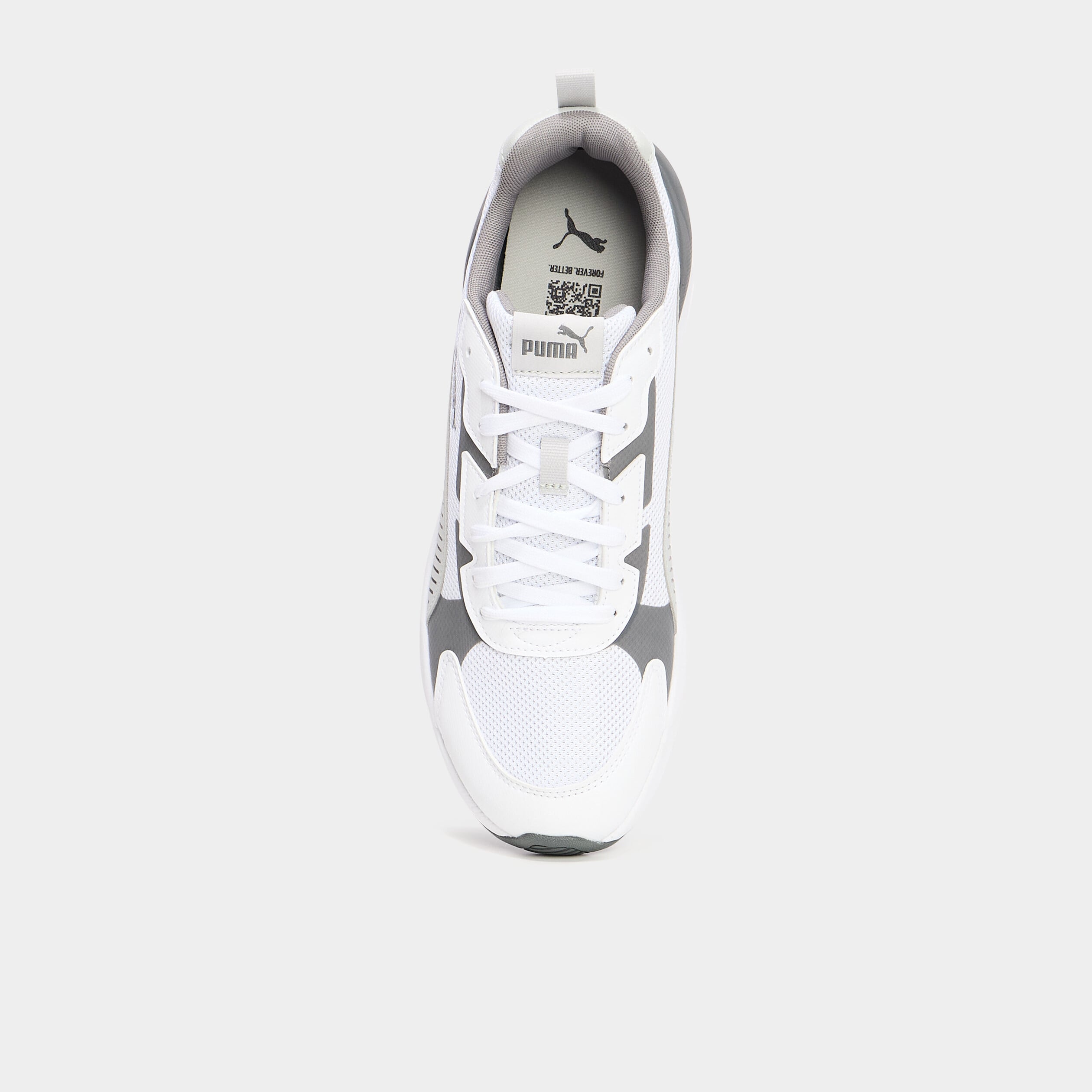 Baskets running &agrave; lacets Puma gris homme