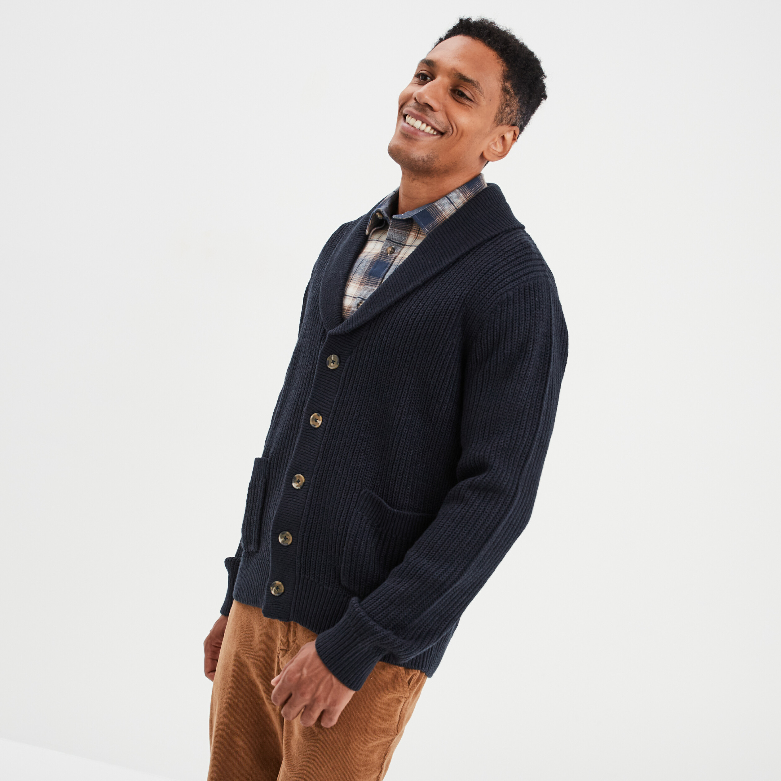 Col Châle Manteau Cardigan Homme Cardigan Bleu Marine Homme Fursac