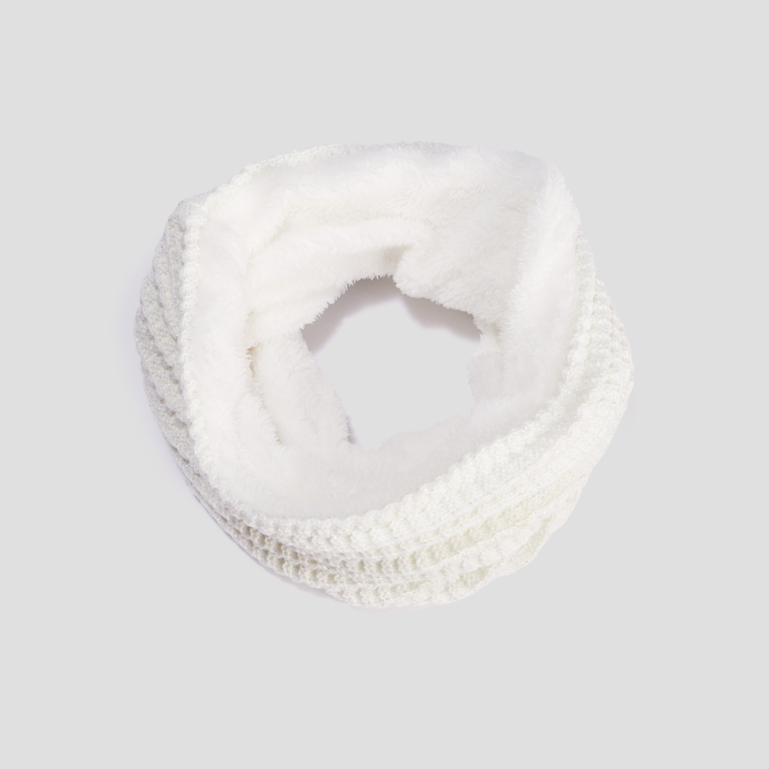 Snood doublé sable femme