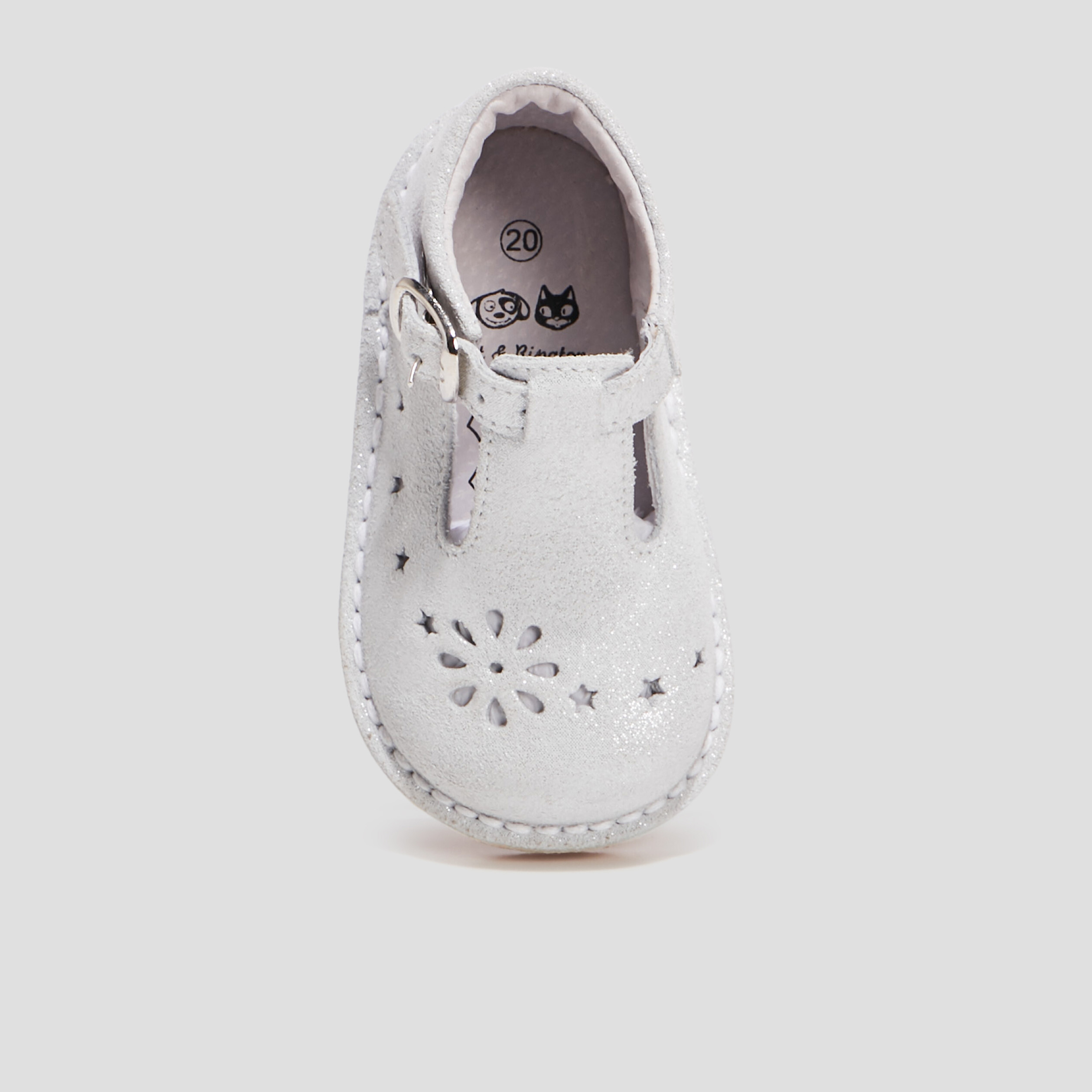 Salom s en cuir blanc b b fille