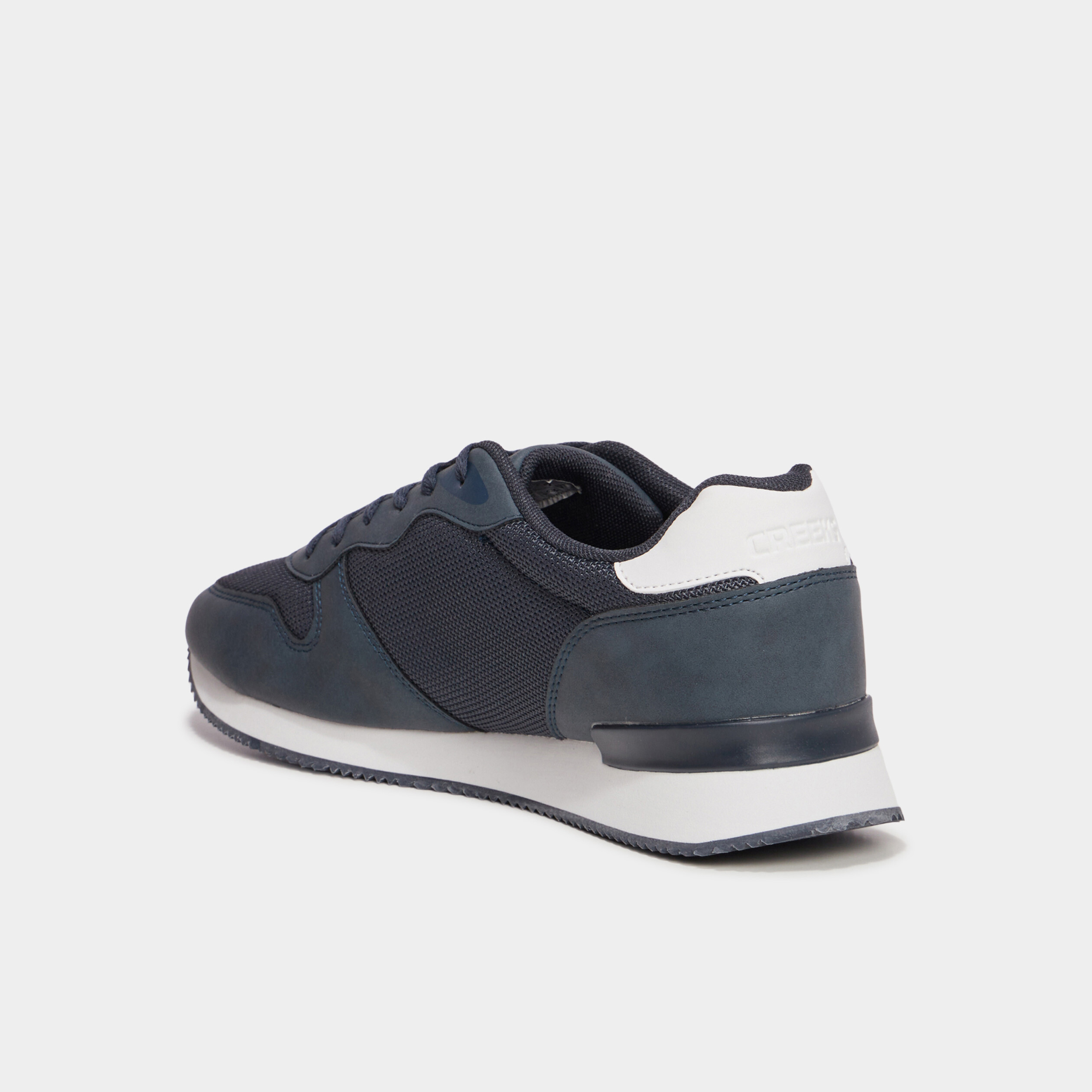 Chaussures running &agrave; lacets bleu fonc&eacute; homme