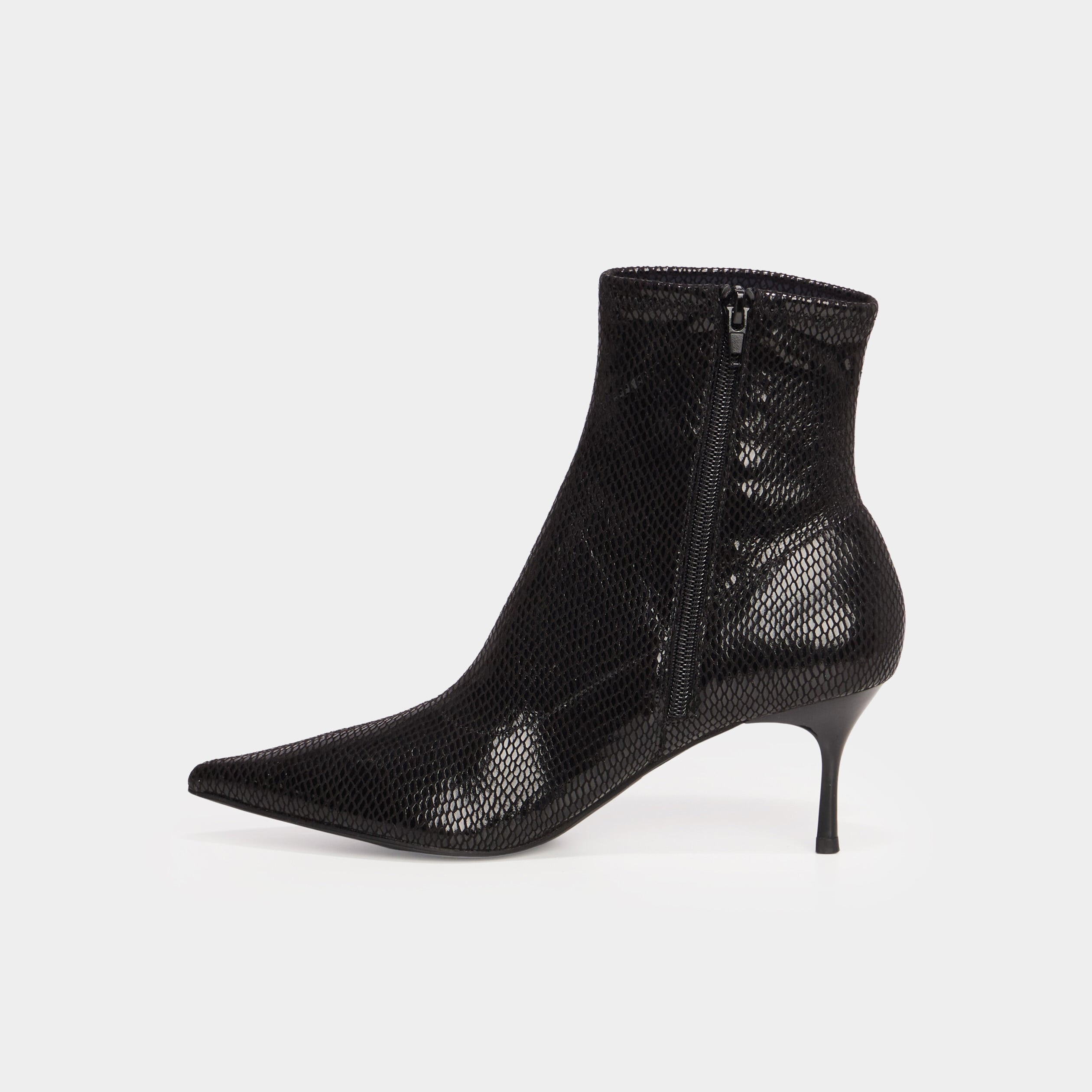 Bottines talons aiguilles Mosquitos noir femme