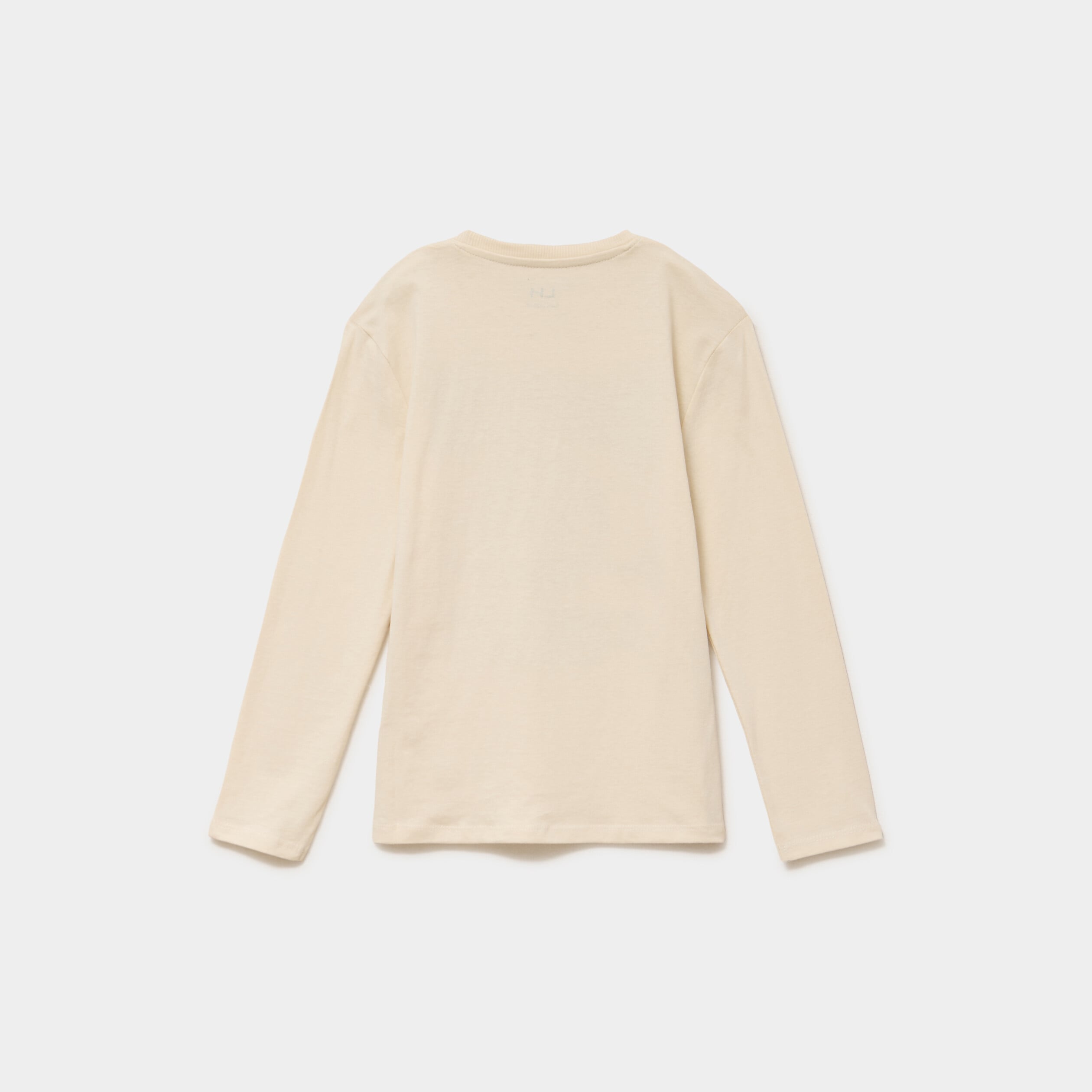 T-shirt manches longues coton ecru gar&ccedil;on