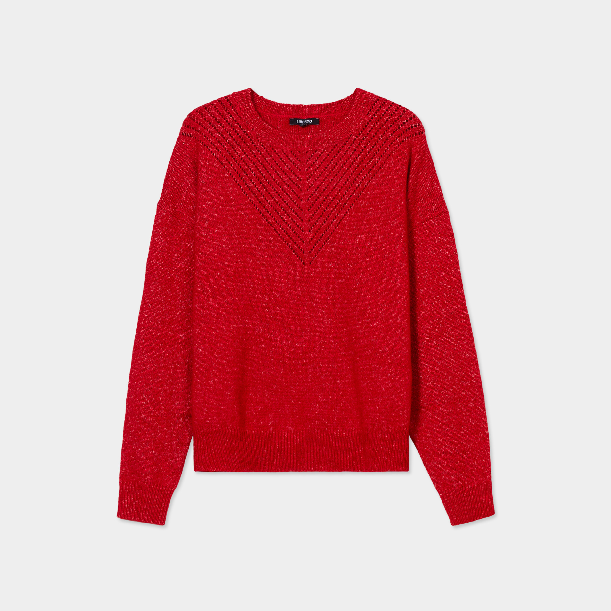 pull manches longues liberto rouge femme Pull manches longues Liberto rouge femme