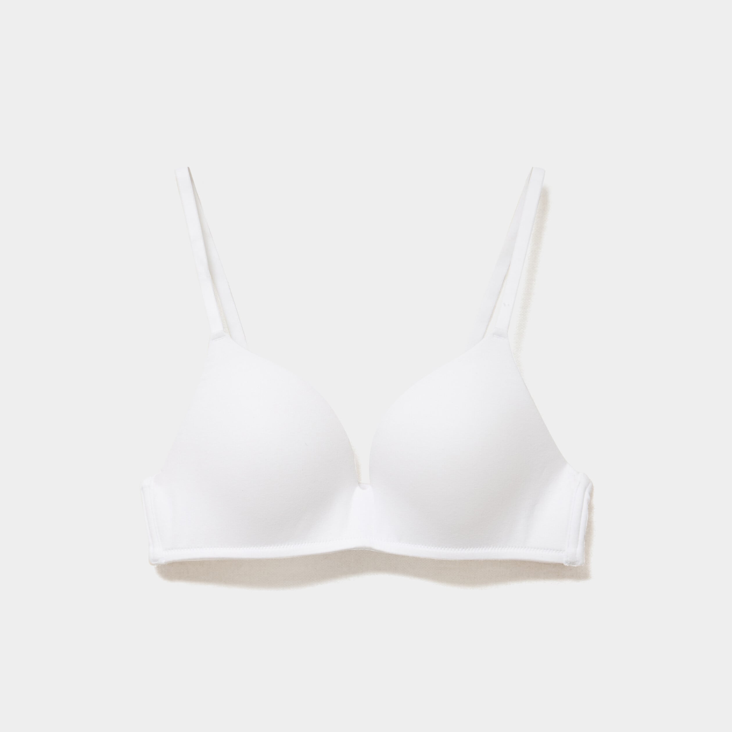 Soutien-gorge triangle coton majoritaire blanc femme