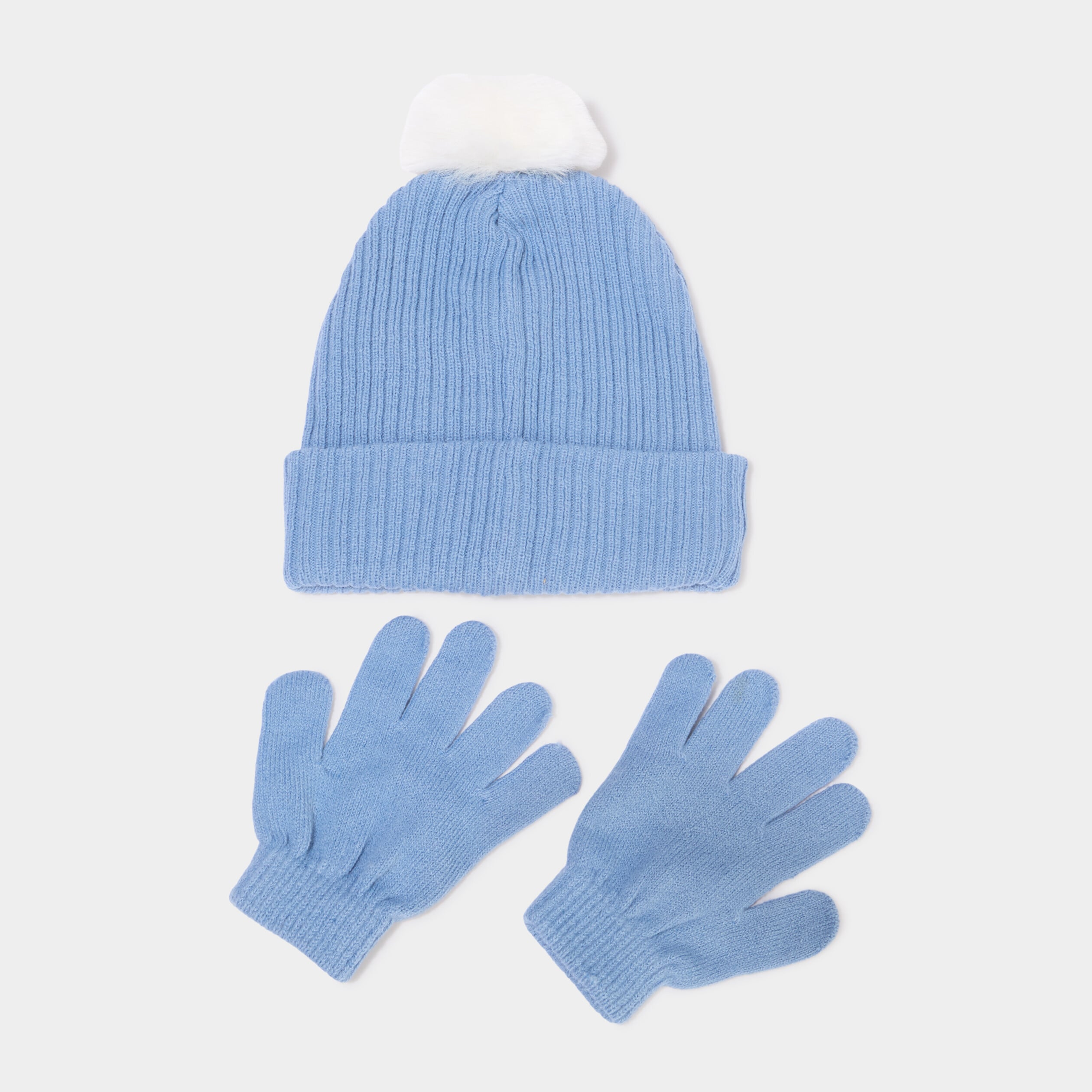 Ensemble bonnet et gants Stitch bleu fille
