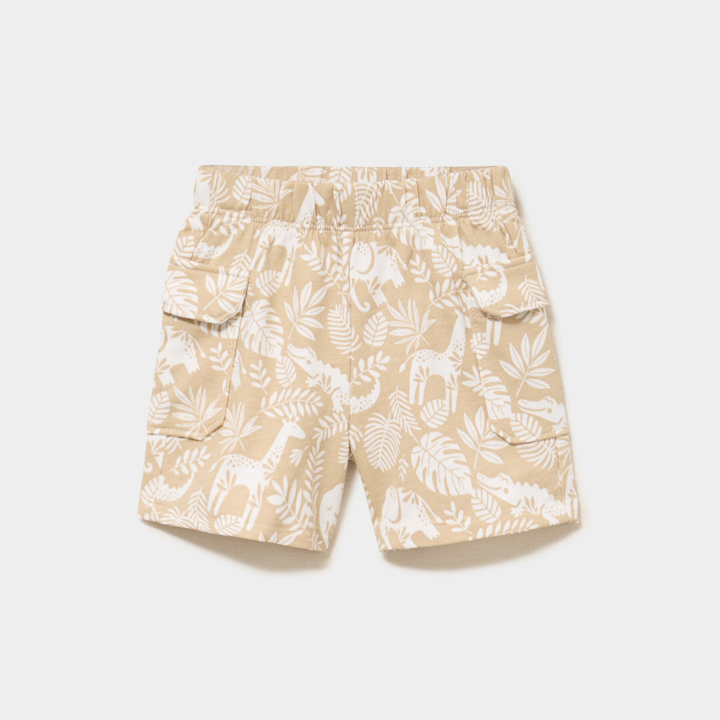 Short poches avec rabat beige b&eacute;b&eacute; gar&ccedil;on