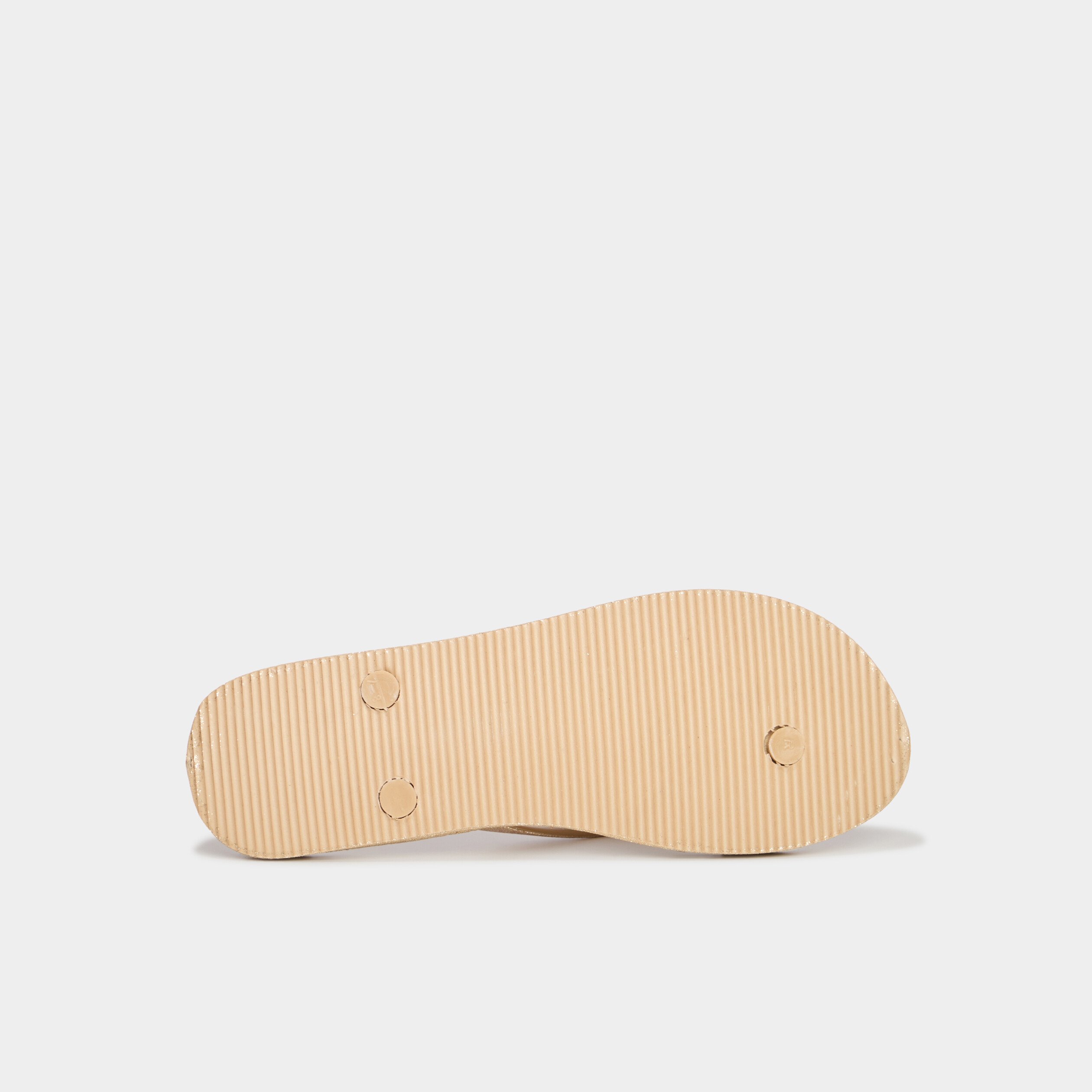 Tongs de plage à paillettes multicolore femme