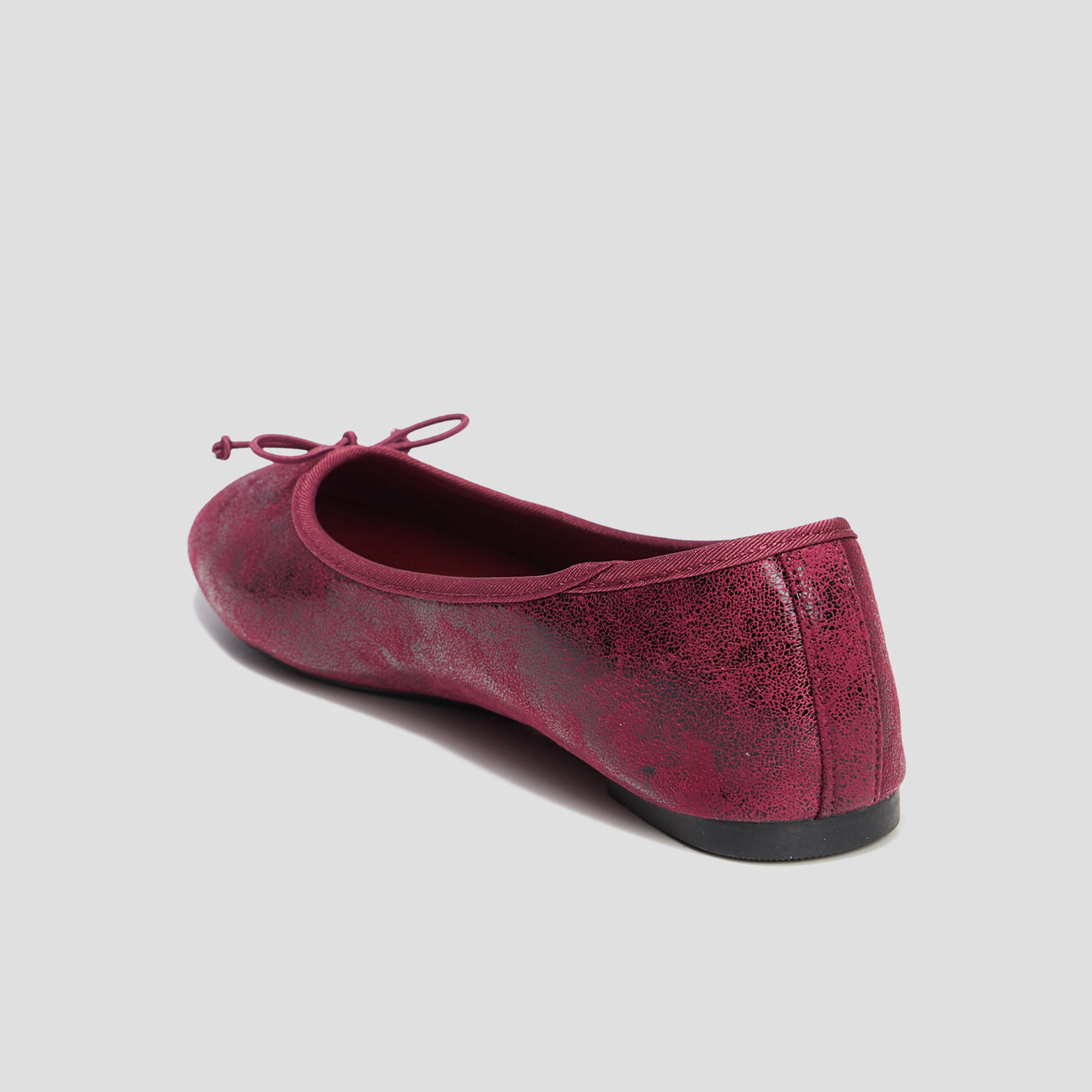 Ballerines irisées bordeaux femme